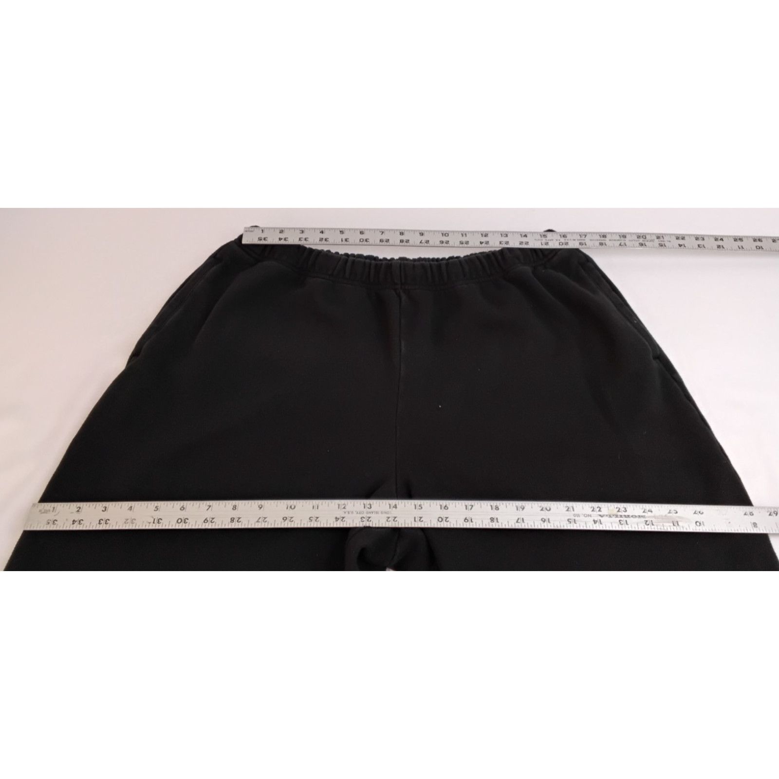 SKIMS Skims Sweatpants Oversize Wide Leg Women's XL Black Cotton Size 36" / US 14 / IT 50 - 12 Thumbnail