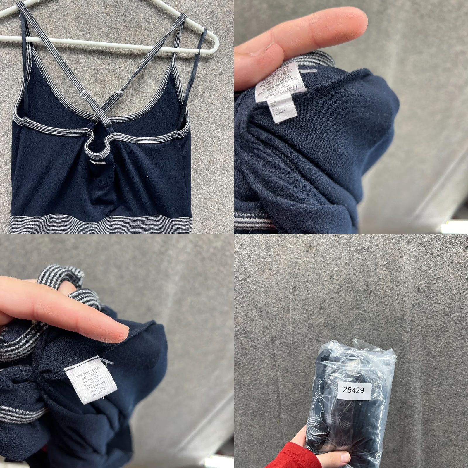Converse Converse Tank Dress Women Medium Blue Navy Sleeveless Casual Polyester A line Dress Length Knee Length Size M / US 6-8 / IT 42-44 - 8 Thumbnail