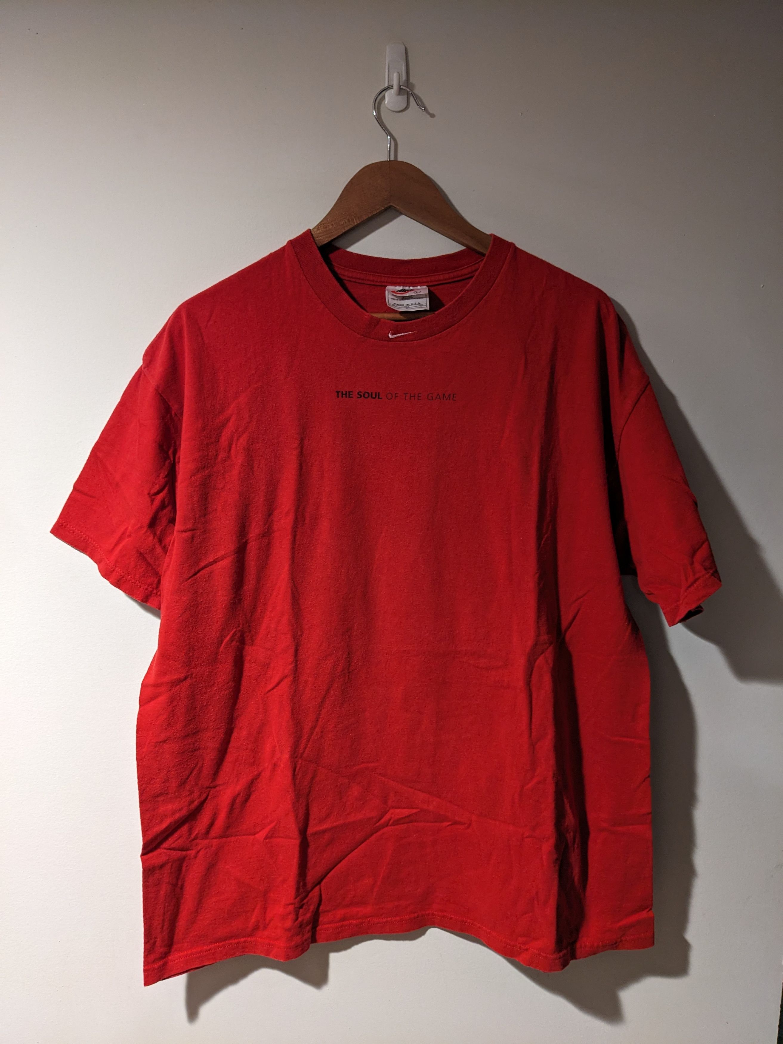 Nike × Vintage Vintage 90s Nike The Soul of the Game Swoosh T-Shirt Size US L / EU 52-54 / 3 - 3 Thumbnail