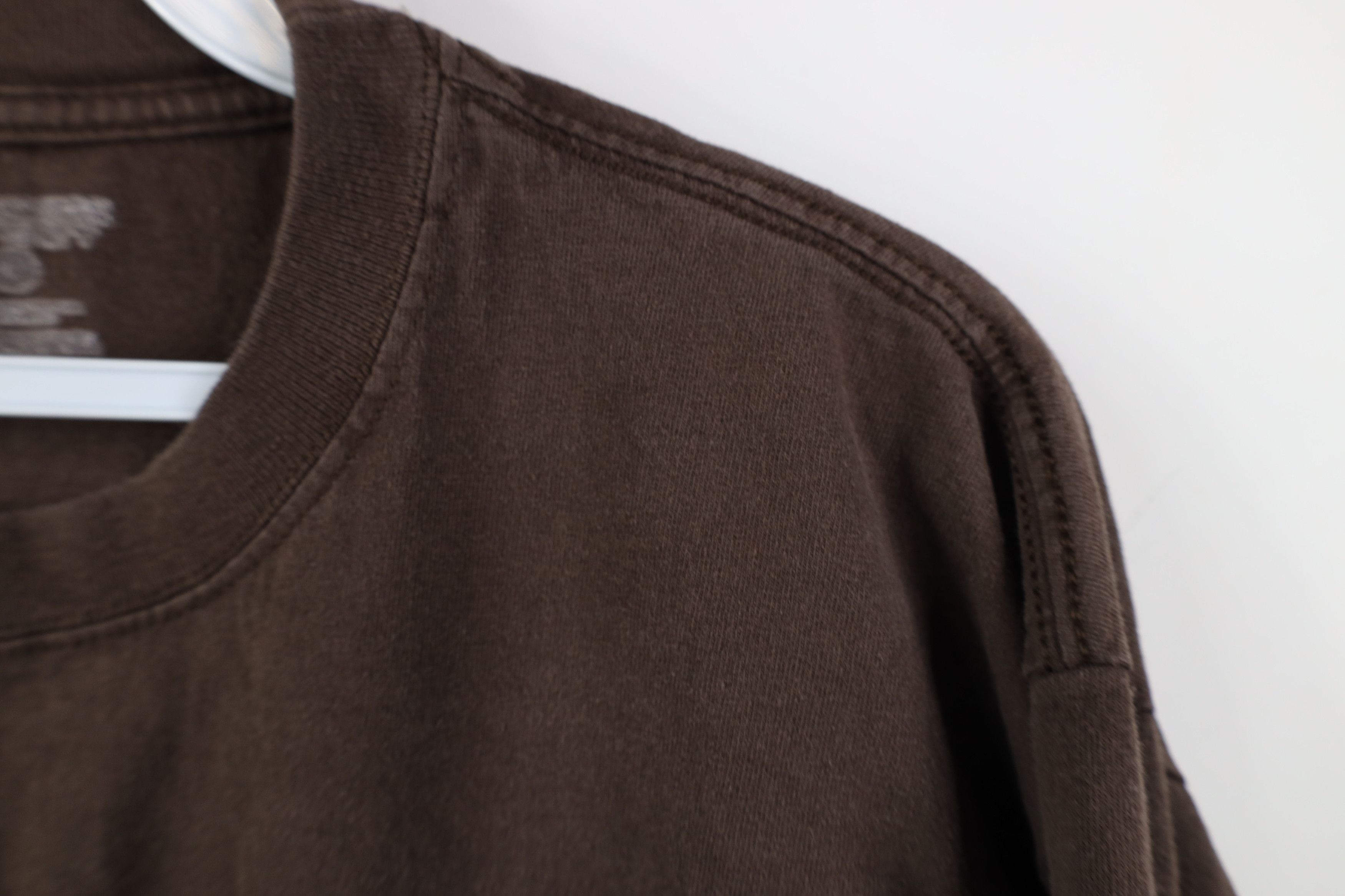 Vintage Vintage Y2K Streetwear Long Sleeve T-Shirt Brown Cotton Size US M / EU 48-50 / 2 - 6 Thumbnail