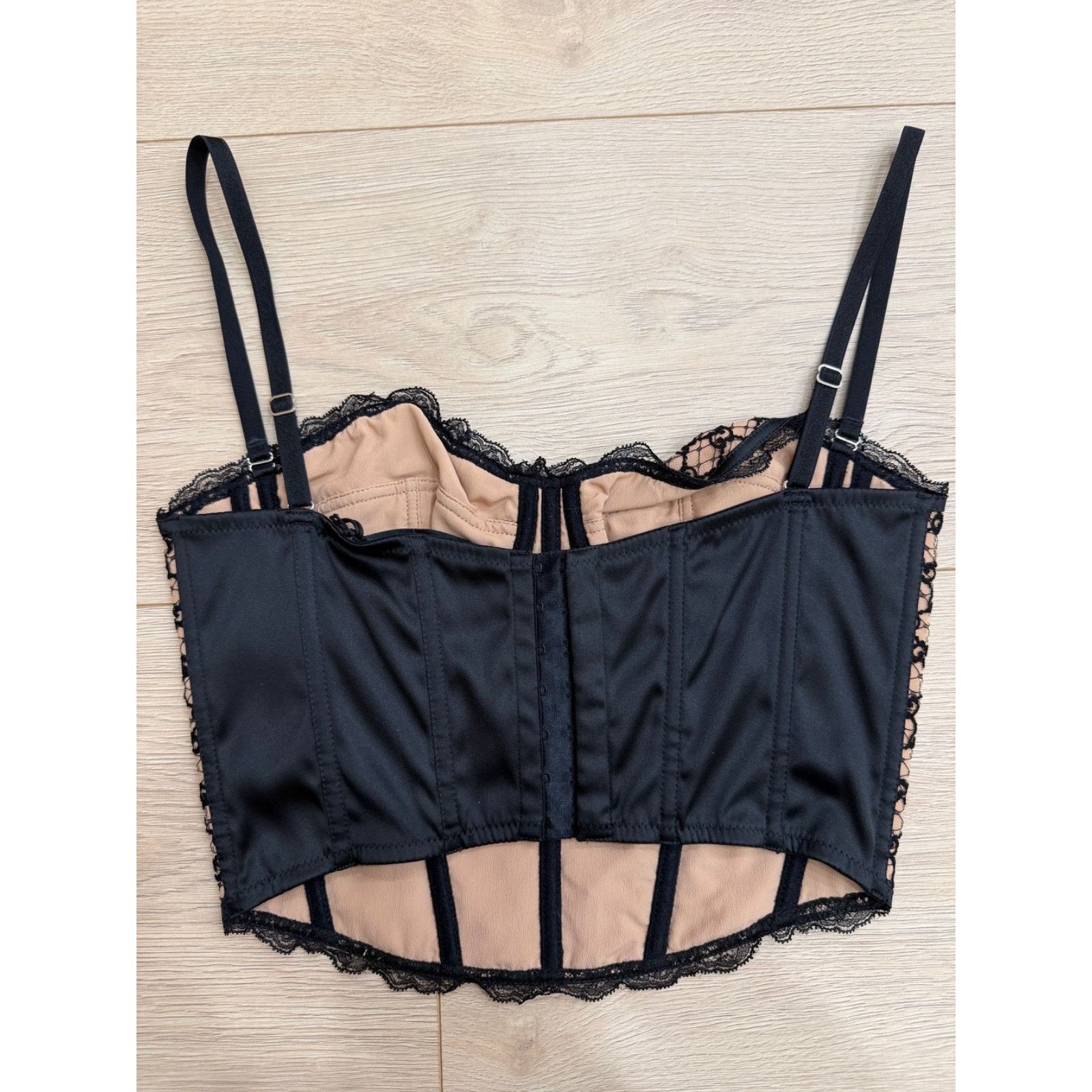 Gucci Gucci GG Net Corset Black Nude Lace Logo Bustier Top Medium Size M / US 6-8 / IT 42-44 - 7 Thumbnail
