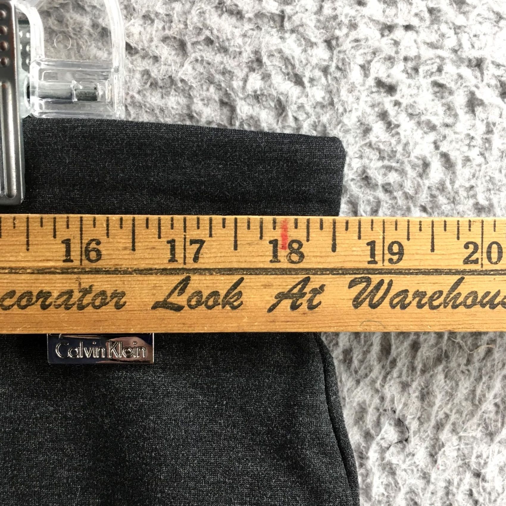 Calvin Klein Calvin Klein Cropped Pants Women XL Gray Mid Rise Pull On Casual Classic Pants Size 40" / US 18 - 5 Thumbnail