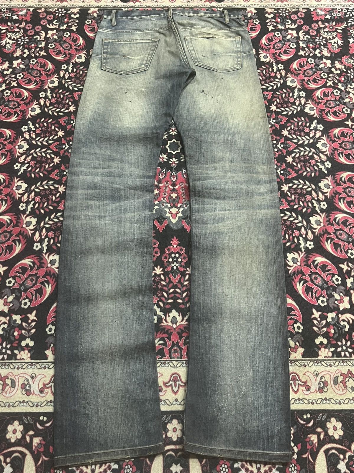Dior Christian Dior Homme Distressed Mud Washed Jeans Size US 27 - 2 Thumbnail