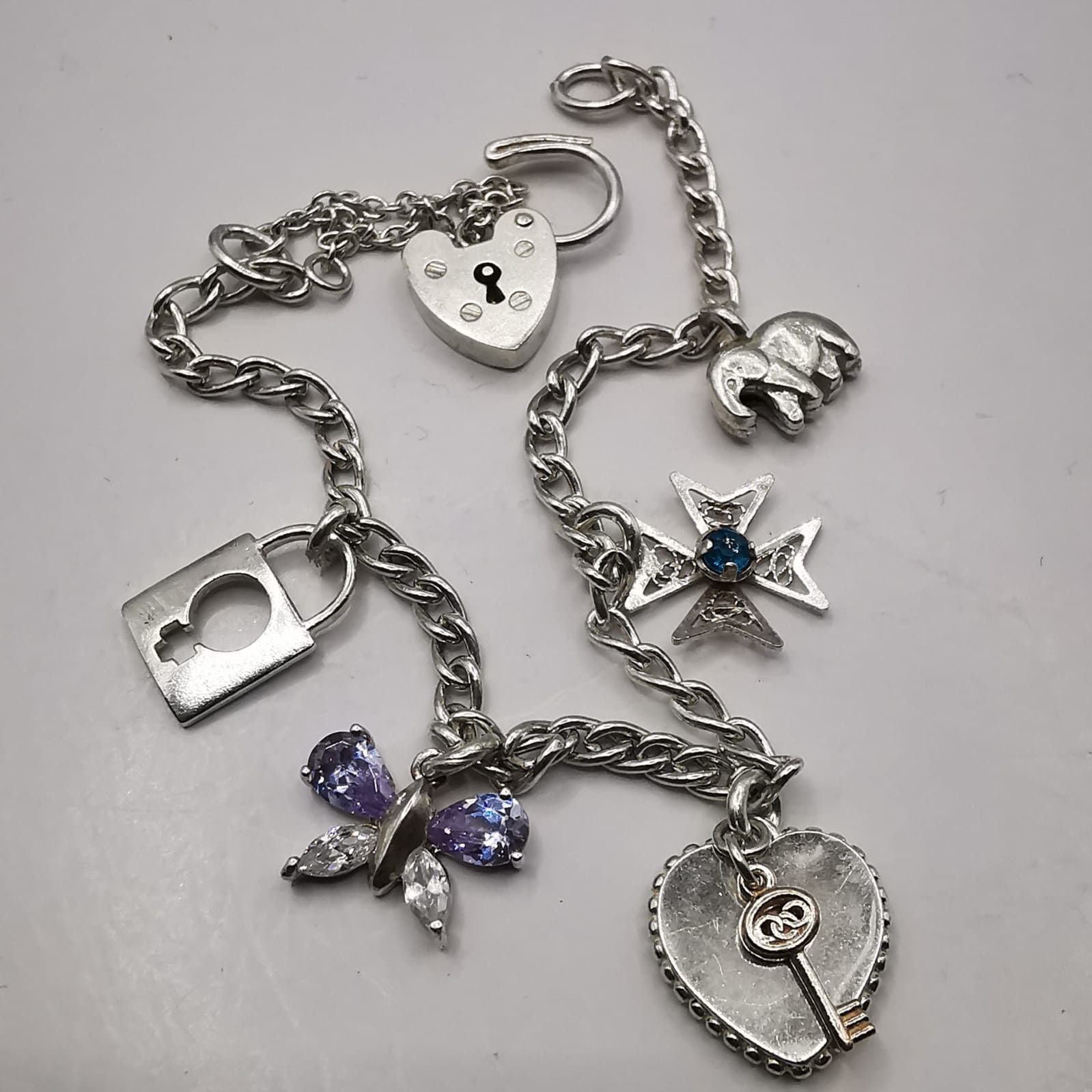 Vintage Vintage Bracelet Jewelry,925 Sterling Silver seal,11,82g Size ONE SIZE - 1 Thumbnail