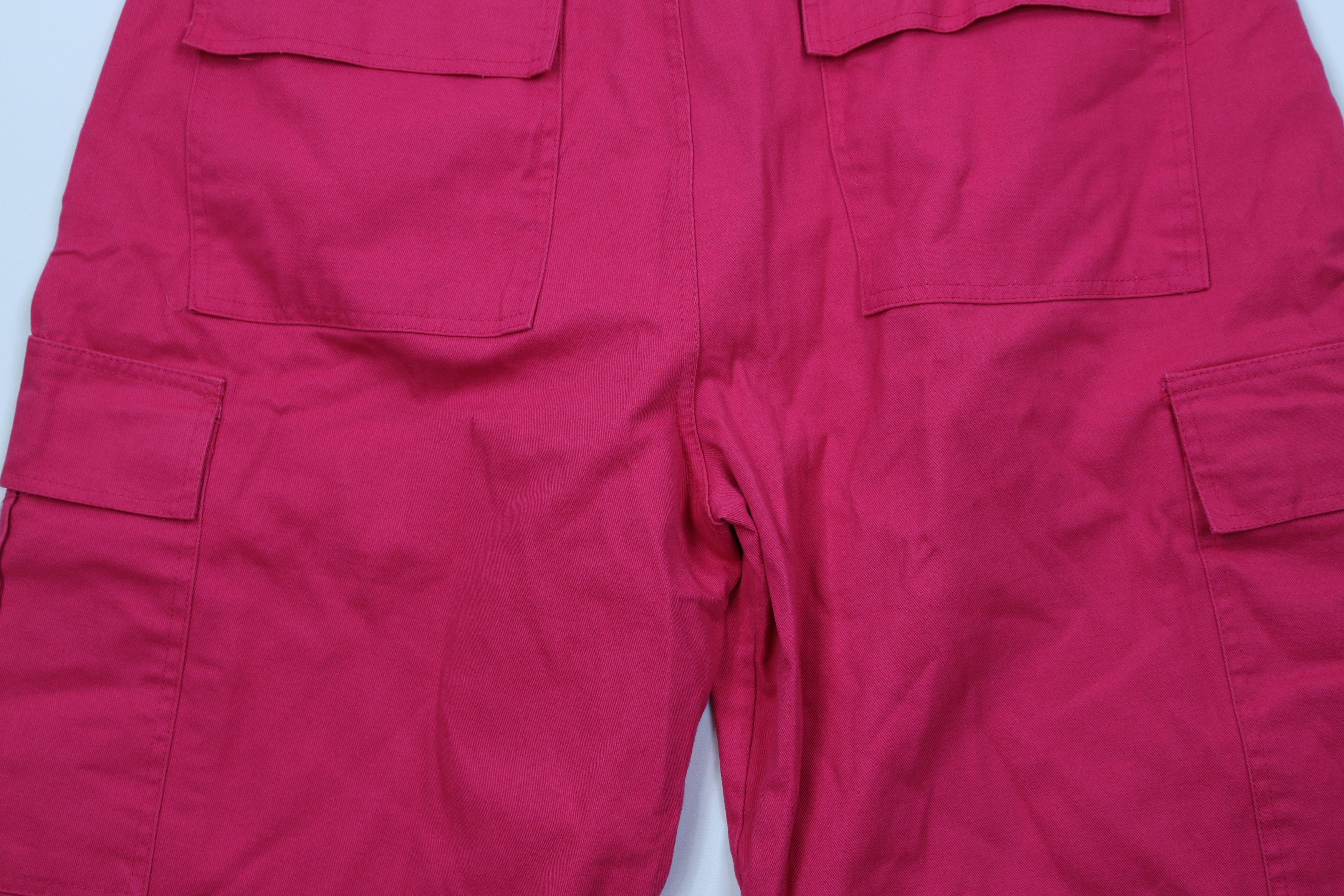 Vintage Vintage 90s Y2K Streetwear Fit Cargo Shorts Pink Cotton Size US 32 / EU 48 - 11 Thumbnail