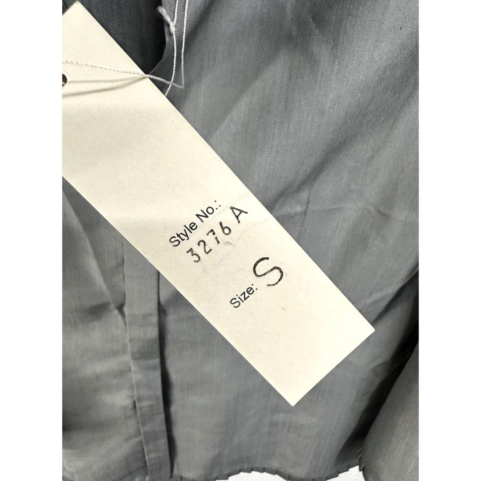 Vintage TRACY M. Silk Long Sleeve Button-Up Shirt Women’s Small NEW Silver Gray Size S / US 4 / IT 40 - 4 Thumbnail
