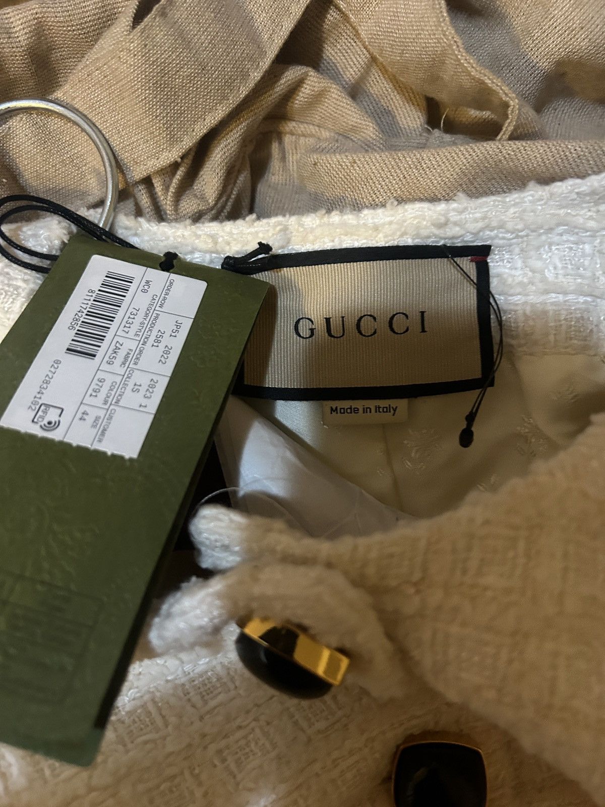 Gucci Gucci Collarless Tweed jacket size IT 44 Size M / US 6-8 / IT 42-44 - 6 Thumbnail