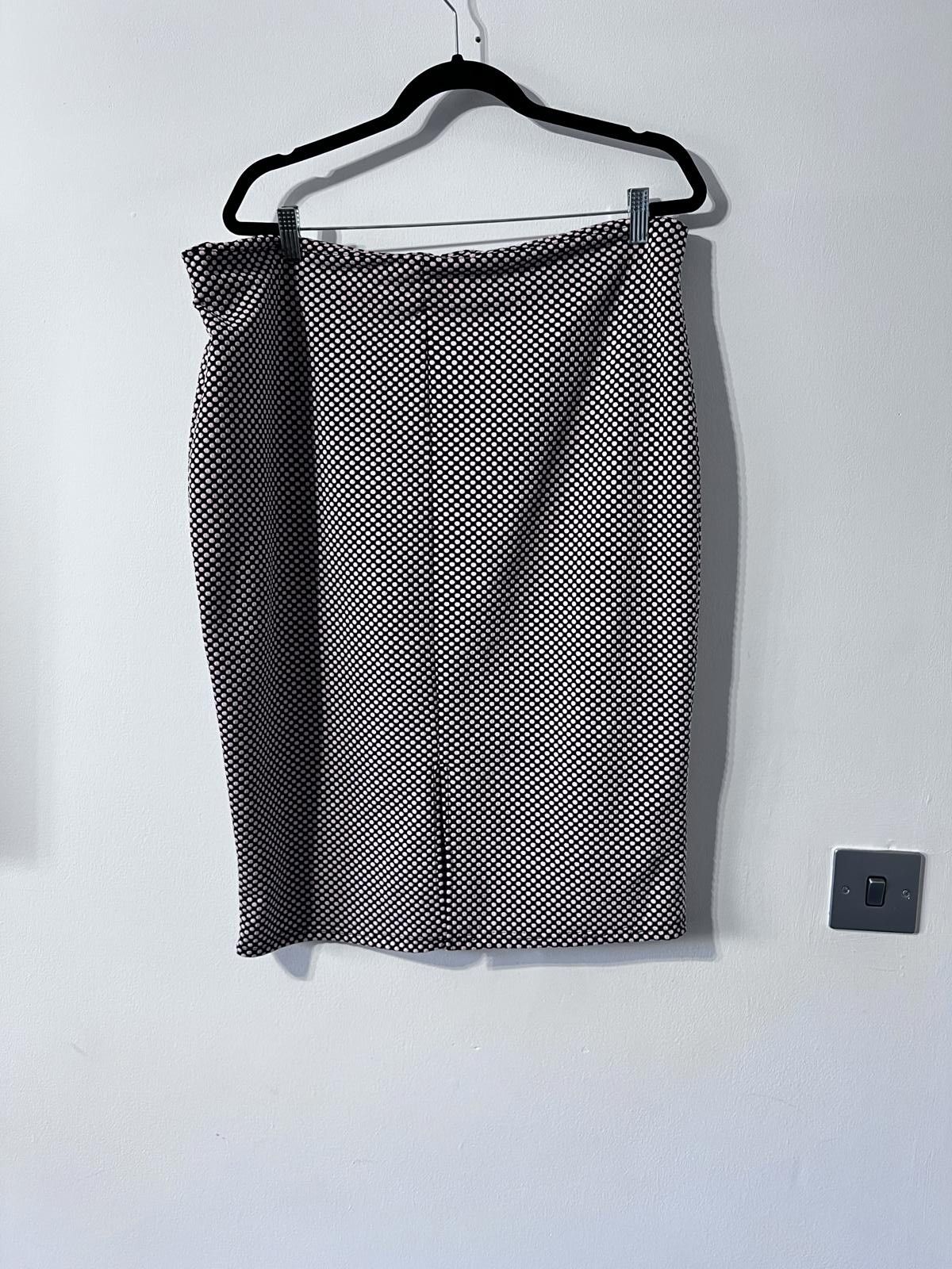 Other Girls on Film Black & Pink Polka Dot Pencil Skirt – Size 20 Size 38" / US 16 / IT 52 - 2 Thumbnail