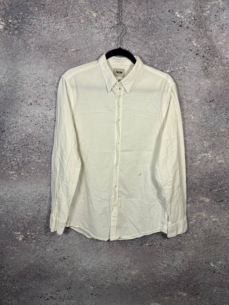 Acne Studios Acne Slim Oxford SS11 Shirt Men's 48 White Button Down Size US M / EU 48-50 / 2 - 1 Thumbnail