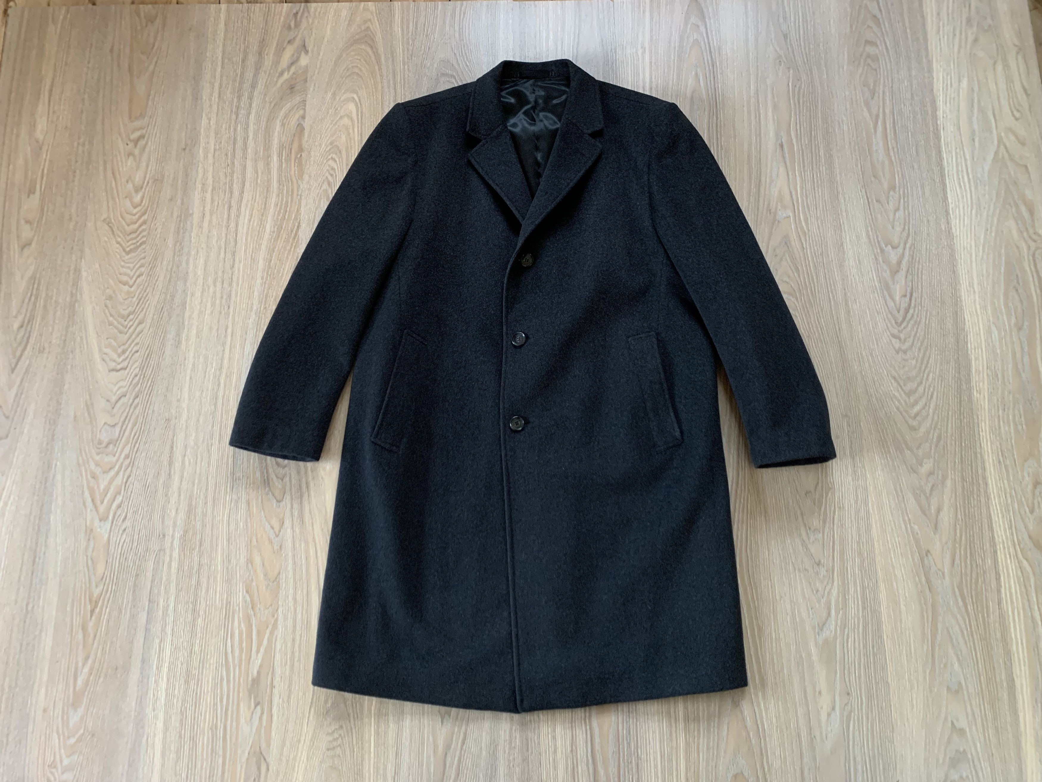 Designer × Vintage Dominique Girod Cashmere Black Heavy Coat Size US XL / EU 56 / 4 - 9 Thumbnail