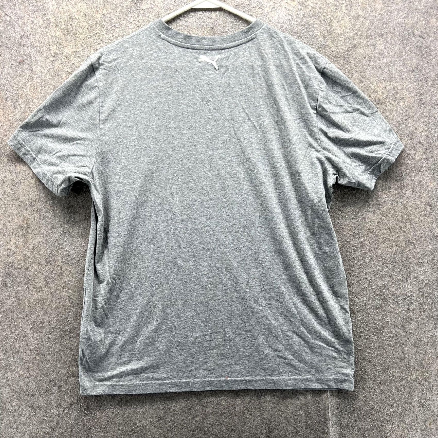 Puma Puma Shirt Mens Large Gray DryCELL V Neck Short Sleeve Athletic Performance Top Size US L / EU 52-54 / 3 - 7 Thumbnail