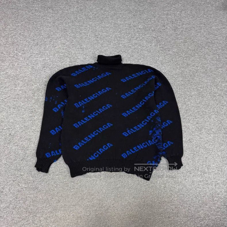 Balenciaga Balenciaga All-Over Print Knit Sweater Size US XS / EU 42 / 0 - 2 Thumbnail