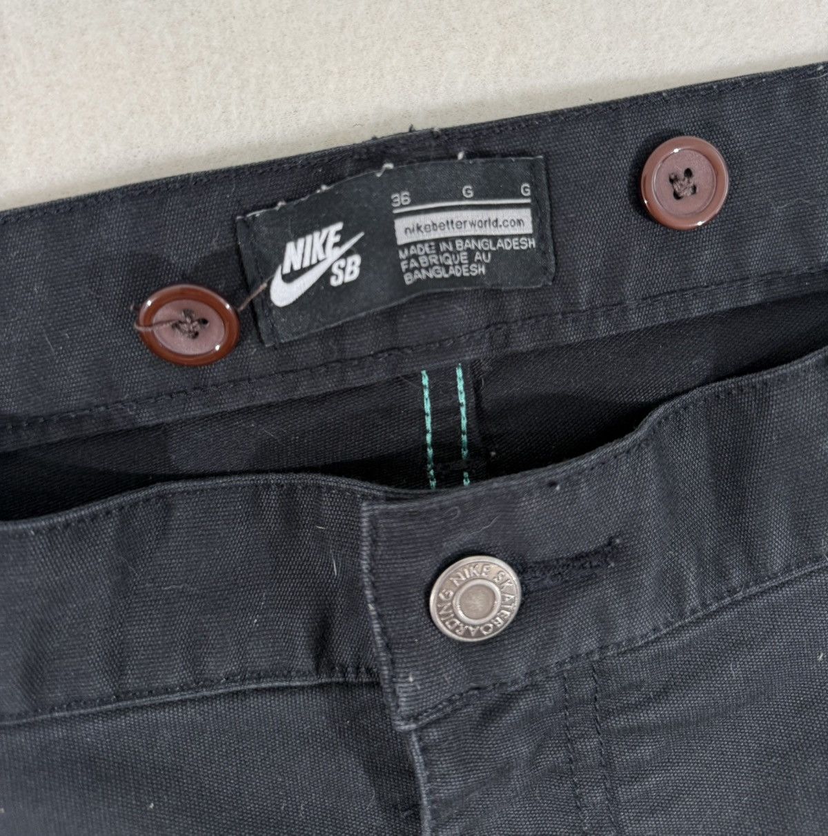 Nike Nike SB Black Chino Pants Size US 36 / EU 52 - 2 Thumbnail