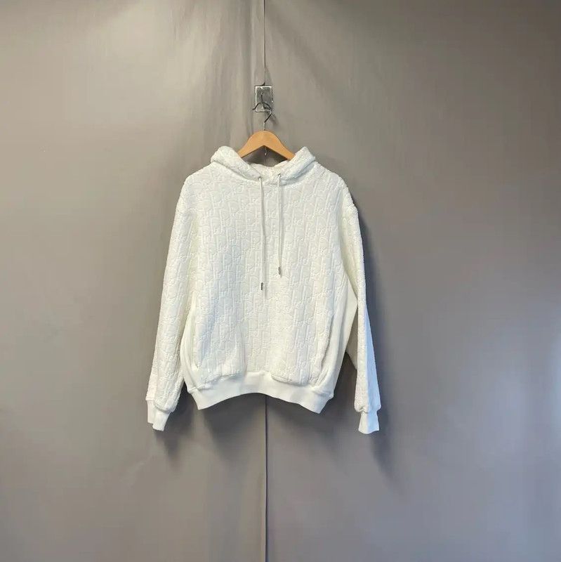 Dior Dior White Cotton Women's Sweatshirt 0089 Size S / US 4 / IT 40 - 1 Thumbnail