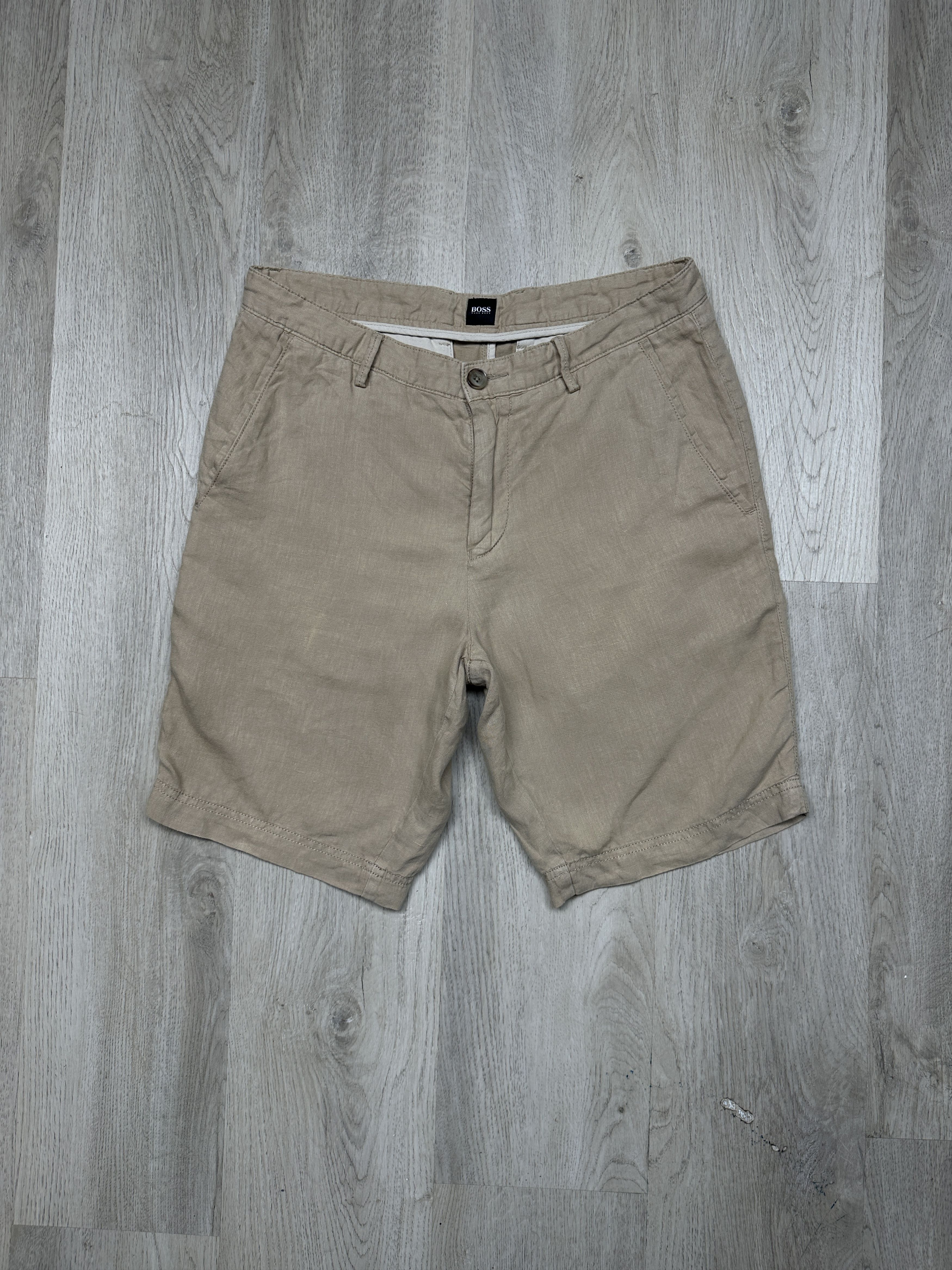 Hugo Boss Hugo Boss Mens LINEN Shorts Size US 32 / EU 48 - 1 Thumbnail
