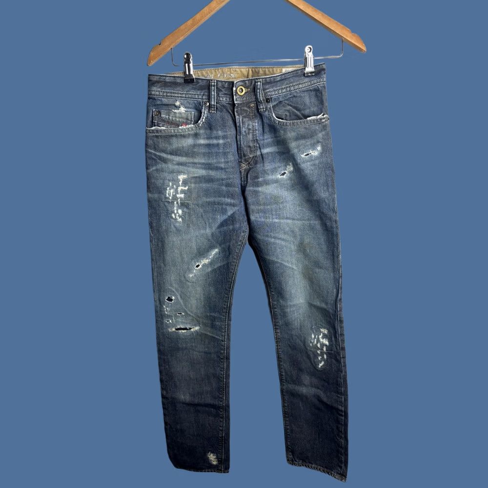 Diesel Diesel Buster Jeans Mens 26x30 Blue Medium Wash Slim Tapered Distressed Denim Size US 26 / EU 42 - 1 Thumbnail