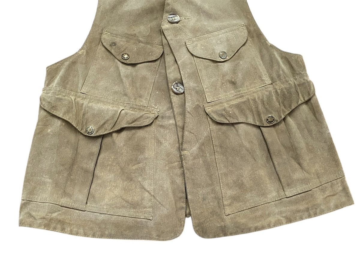 Filson Vintage Filson Style 32 Half Moon Waxed Canvas Hunting Vest Size US S / EU 44-46 / 1 - 4 Thumbnail