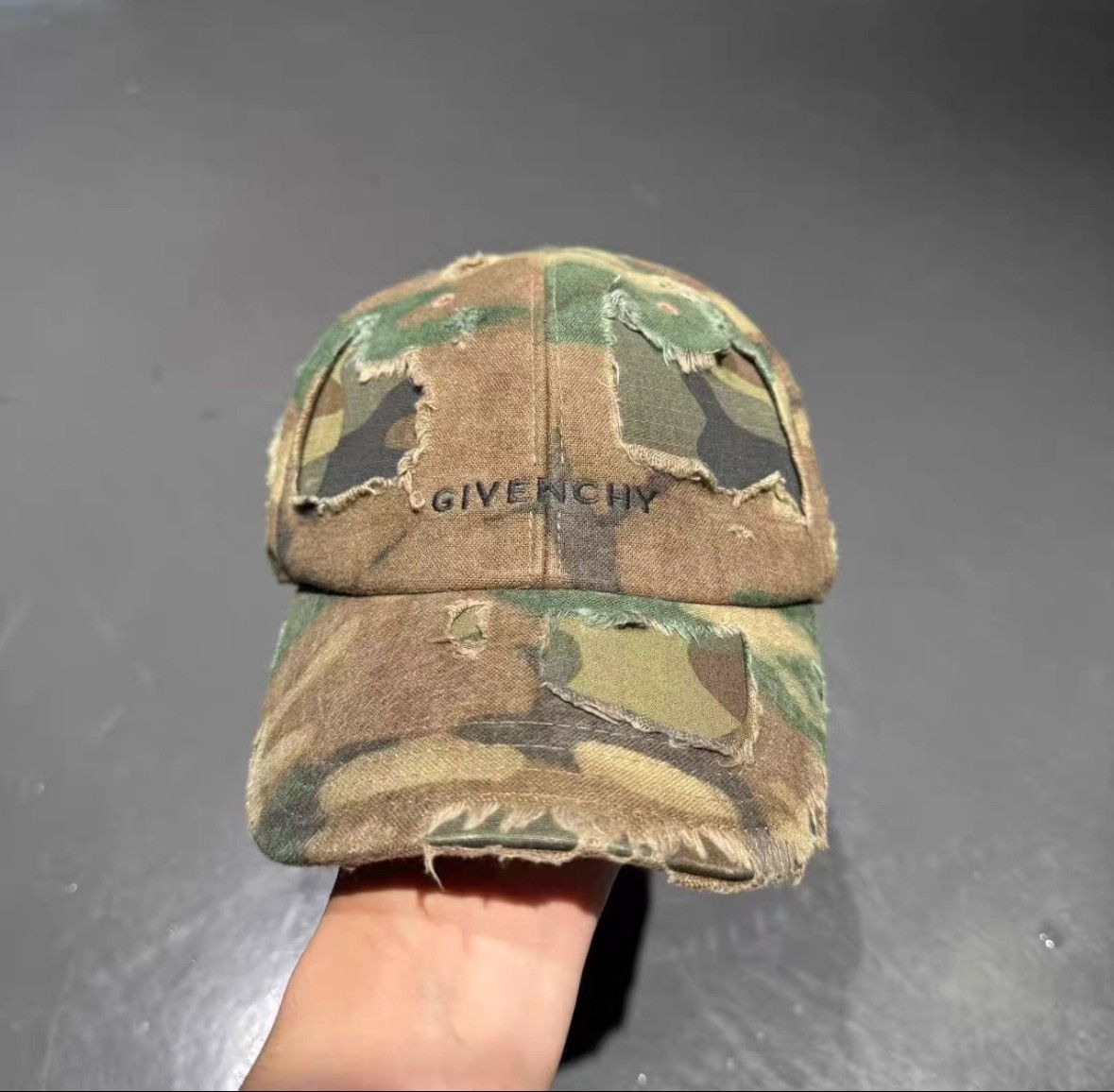 Givenchy Givenchy 23ss destroyed camo cap Size ONE SIZE - 3 Thumbnail