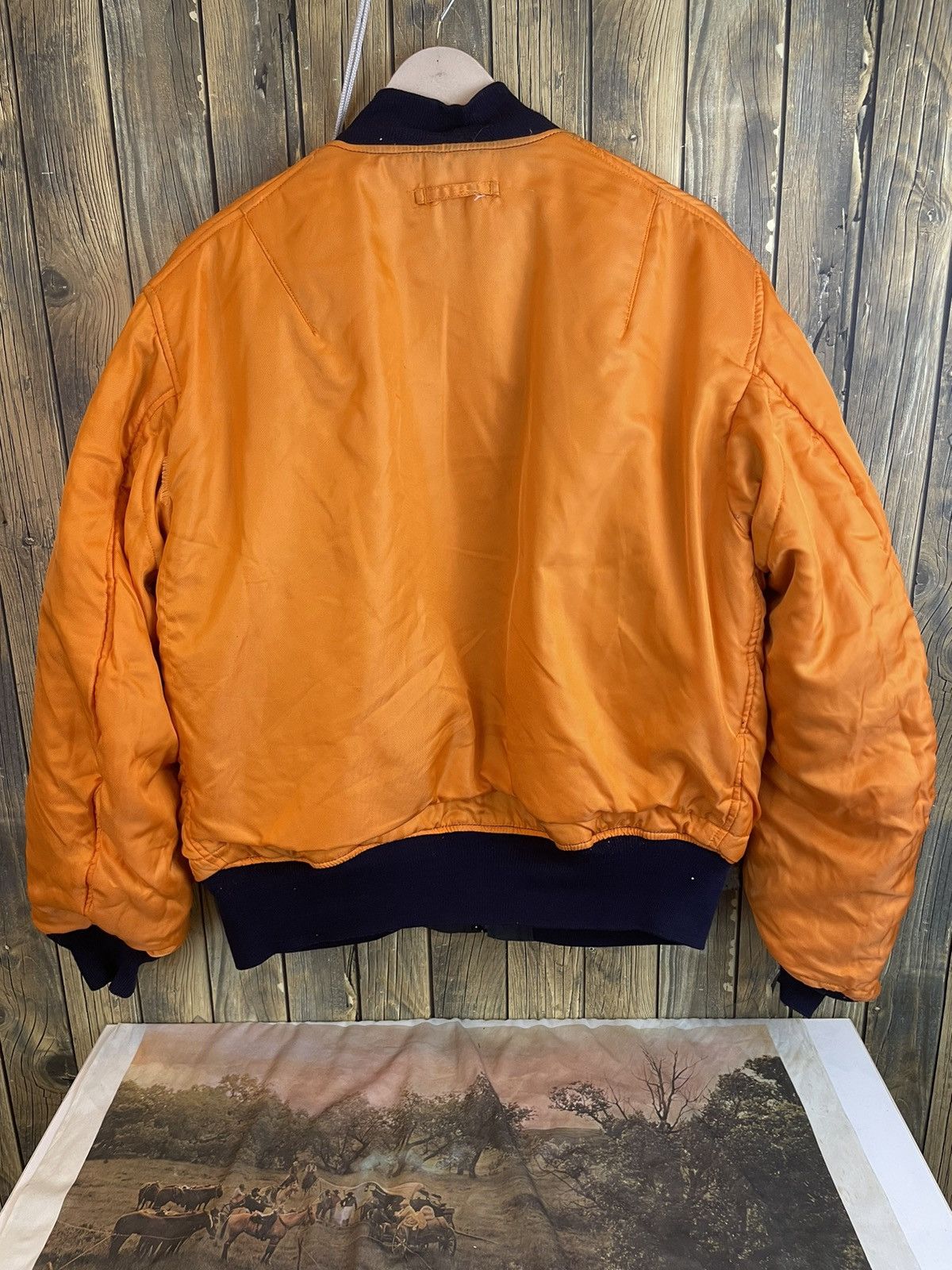 Vintage Flying man reversible bomber jacket Size US L / EU 52-54 / 3 - 11 Thumbnail