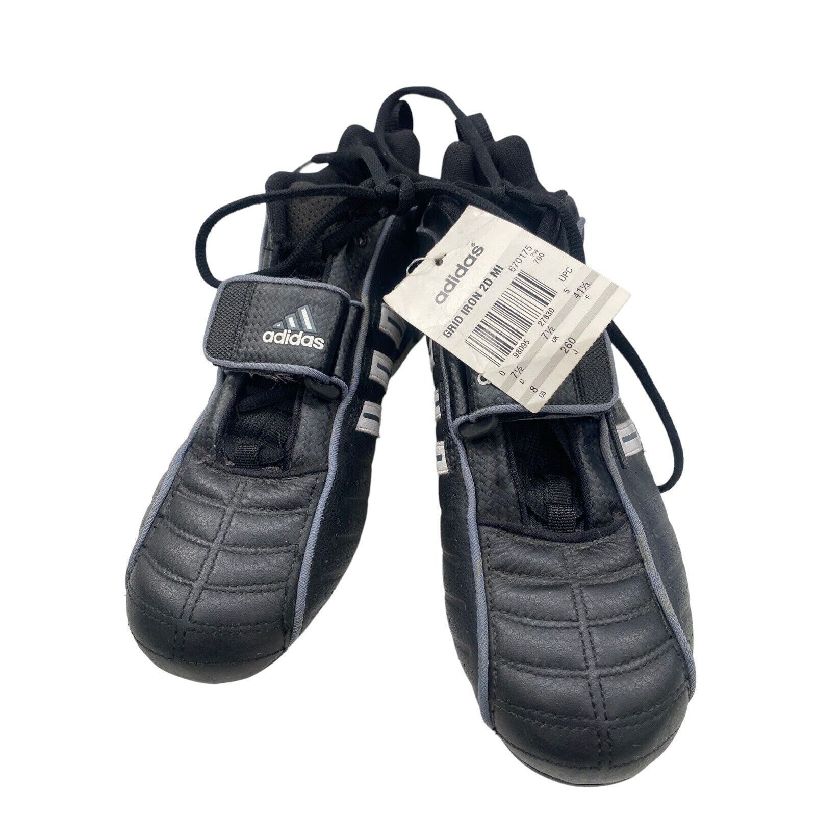 Adidas Adidas Grid Iron 2D MI Football Cleats Men's Size 8 Black Size US 8 / EU 41 - 7 Thumbnail