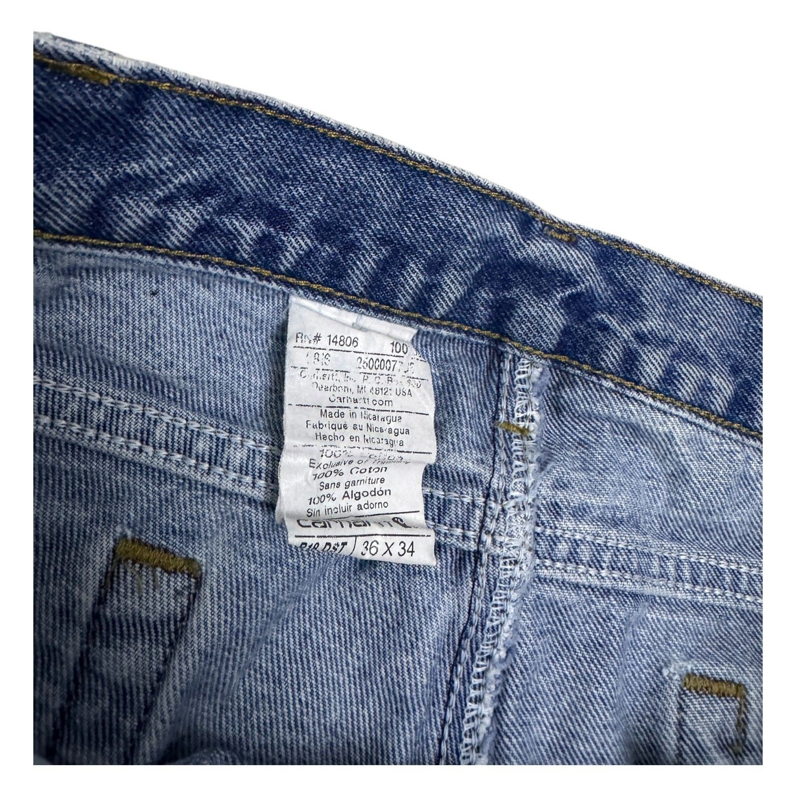 Carhartt CARHARTT Vintage Y2K Designer Casual Denim Pants Jeans 36x34 Size US 36 / EU 52 - 5 Thumbnail