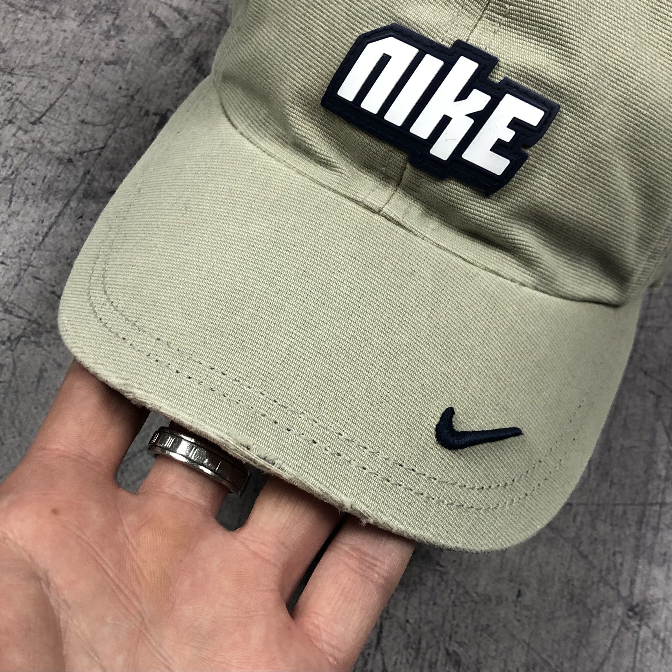 Nike Y2K Nike Double Swoosh Vintage Cap Size ONE SIZE - 4 Thumbnail