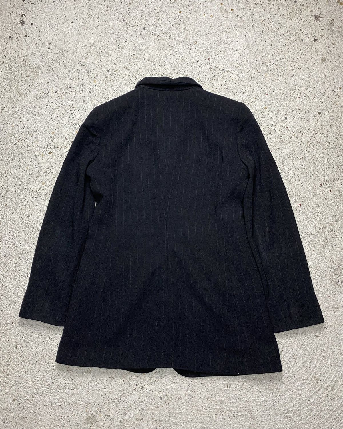 Armani Collezioni Armani collezioni vintage striped suit black wool old money Size 30" / US 8 / IT 44 - 10 Thumbnail