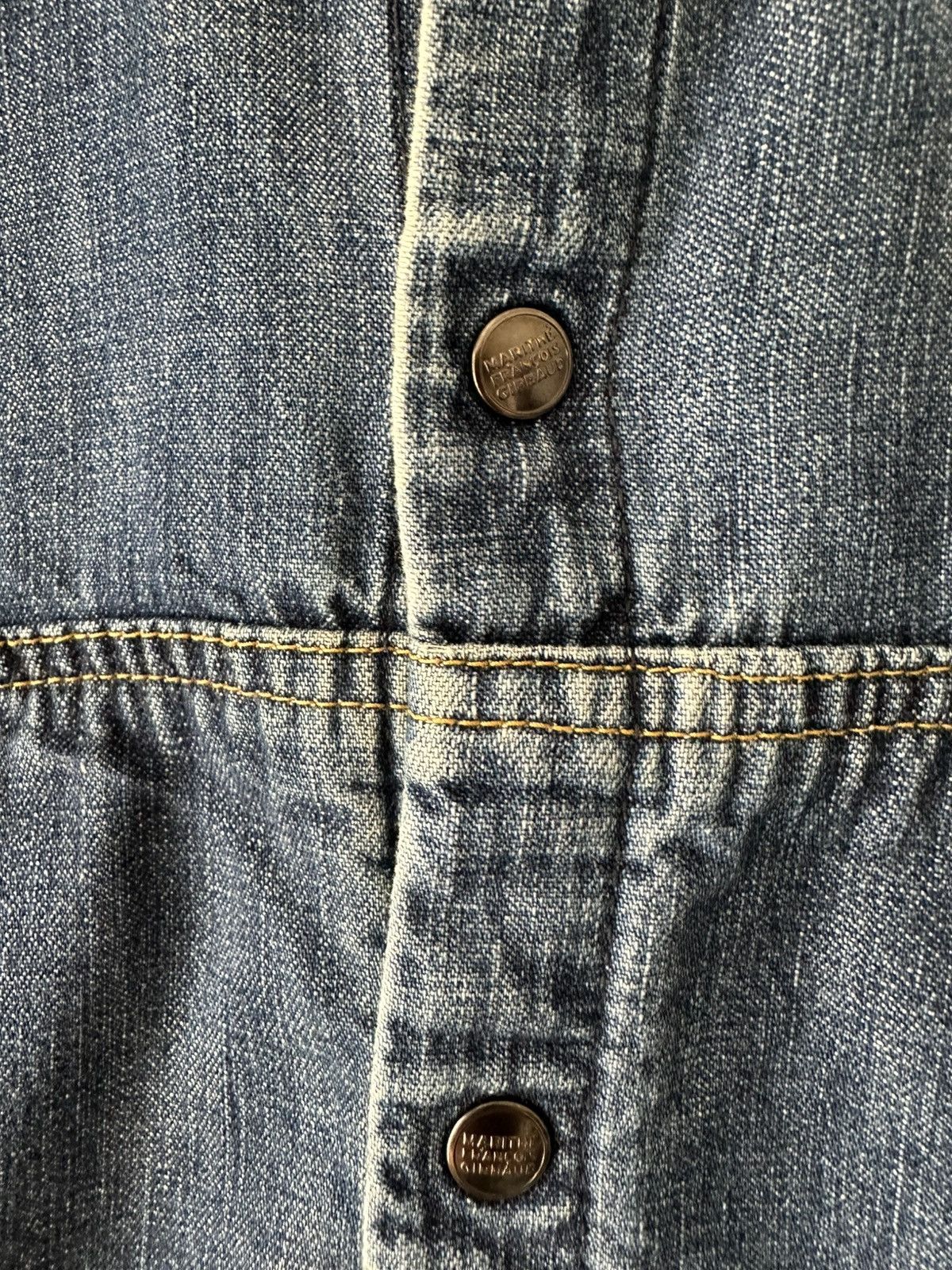 Marithe + Francois Girbaud Vintage Marithé François Girbaud Denim Western Shirt Size US M / EU 48-50 / 2 - 10 Thumbnail