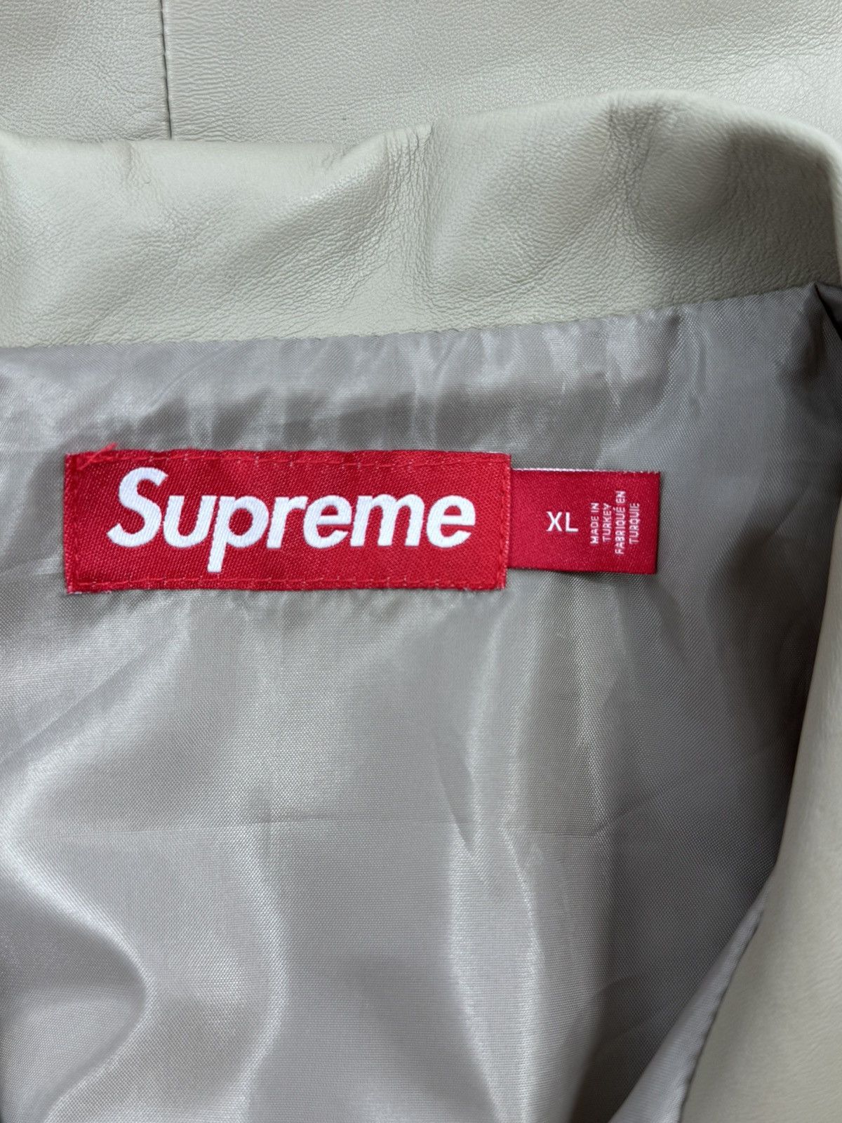 Supreme SOFT LEATHER SHIRT Size US XL / EU 56 / 4 - 3 Thumbnail