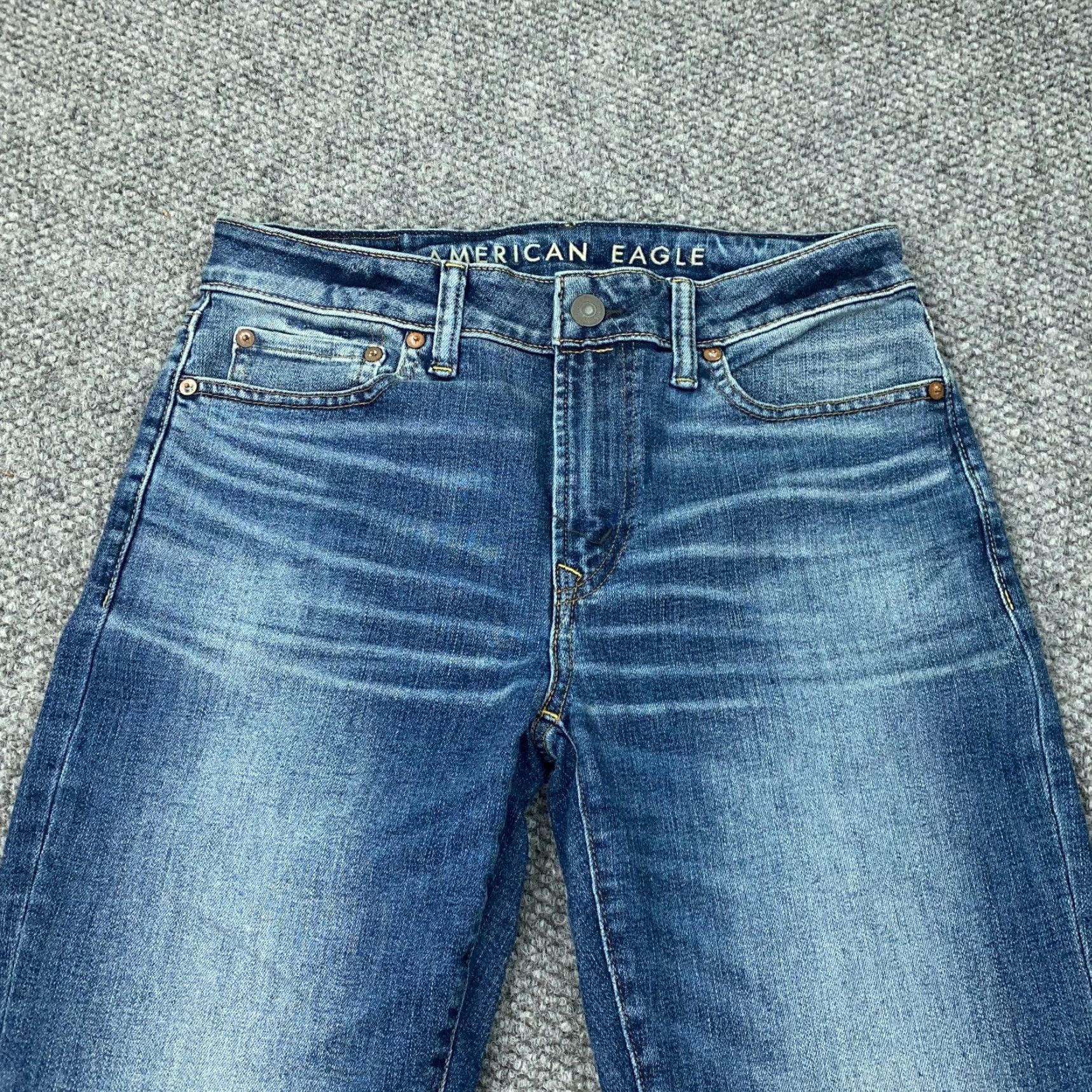 American Eagle Outfitters American Eagle Outfitters Jeans Mens 30x32 Slim Straight Blue 5-Pocket Design Stretch Denim Size US 30 / EU 46 - 3 Thumbnail