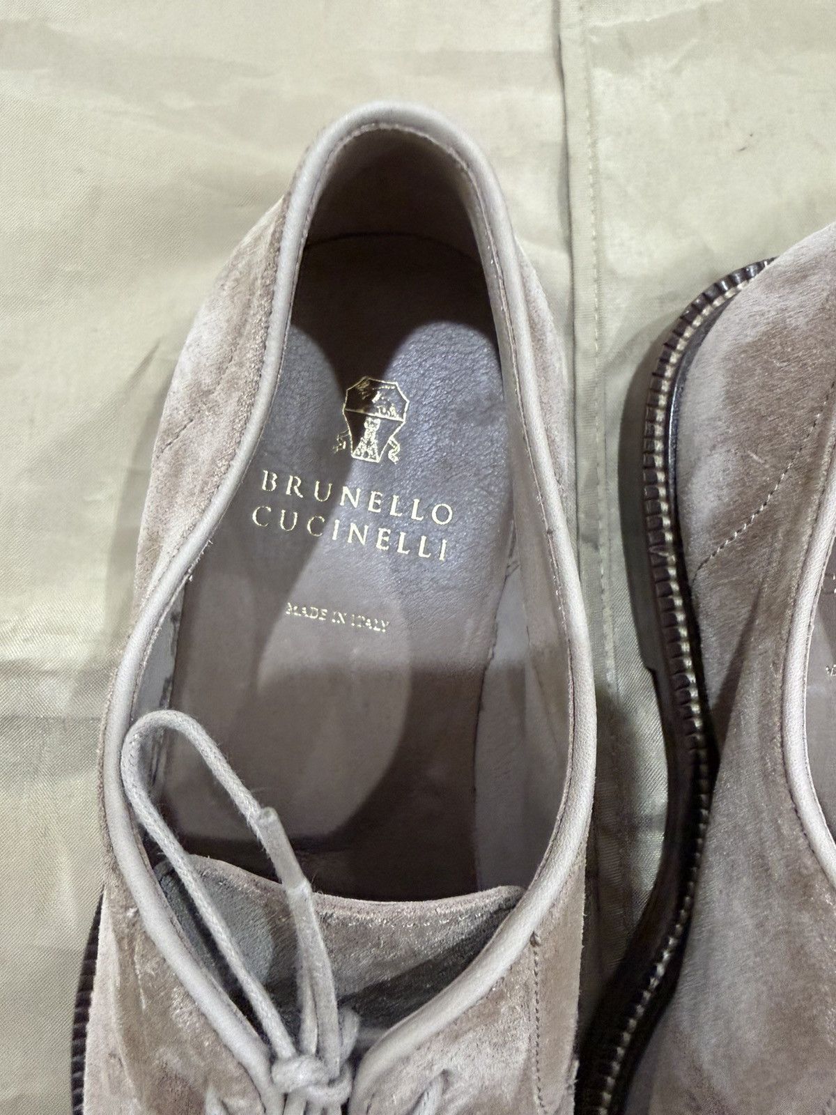 Brunello Cucinelli Brunello Cucinelli Suede Derby shoes Size 44 Size US 11 / EU 44 - 3 Thumbnail