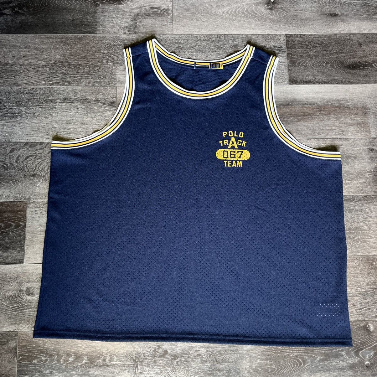 Polo Ralph Lauren Polo Ralph Lauren Athletic Dept Tank Top Basketball Jersey Size US XXL / EU 58 / 5 - 1 Thumbnail
