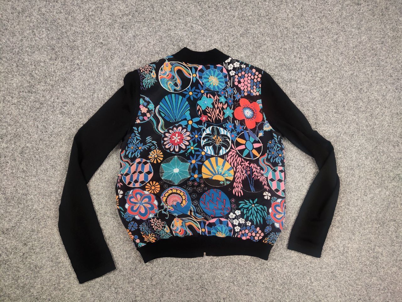 Paul Smith Paul Smith reversible Black Floral wool Bomber Light Jacket Size S / US 4 / IT 40 - 8 Thumbnail