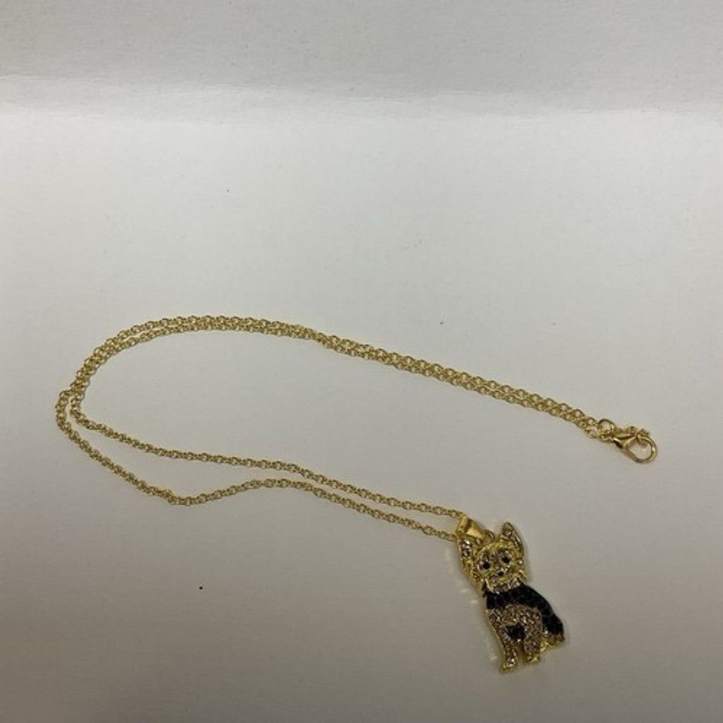 The Unbranded Brand NWT Gold Tone Necklace Yorkie Charm Pet Puppy Jewelry Gift Size ONE SIZE - 7 Thumbnail