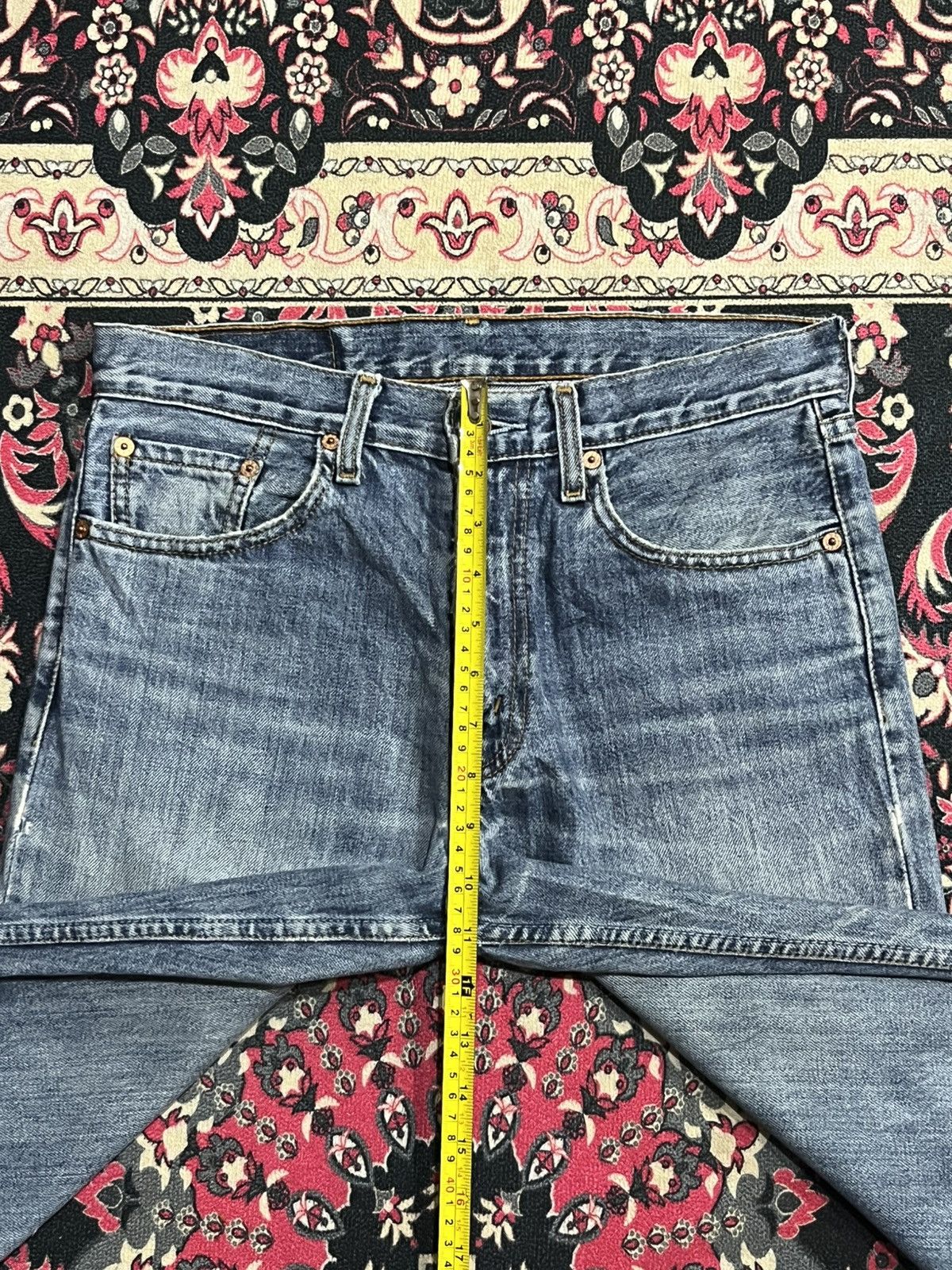 Levi's Vintage Levi’s 508 Blue Washed Distressed Frayed Leg Jeans Size US 30 / EU 46 - 15 Thumbnail