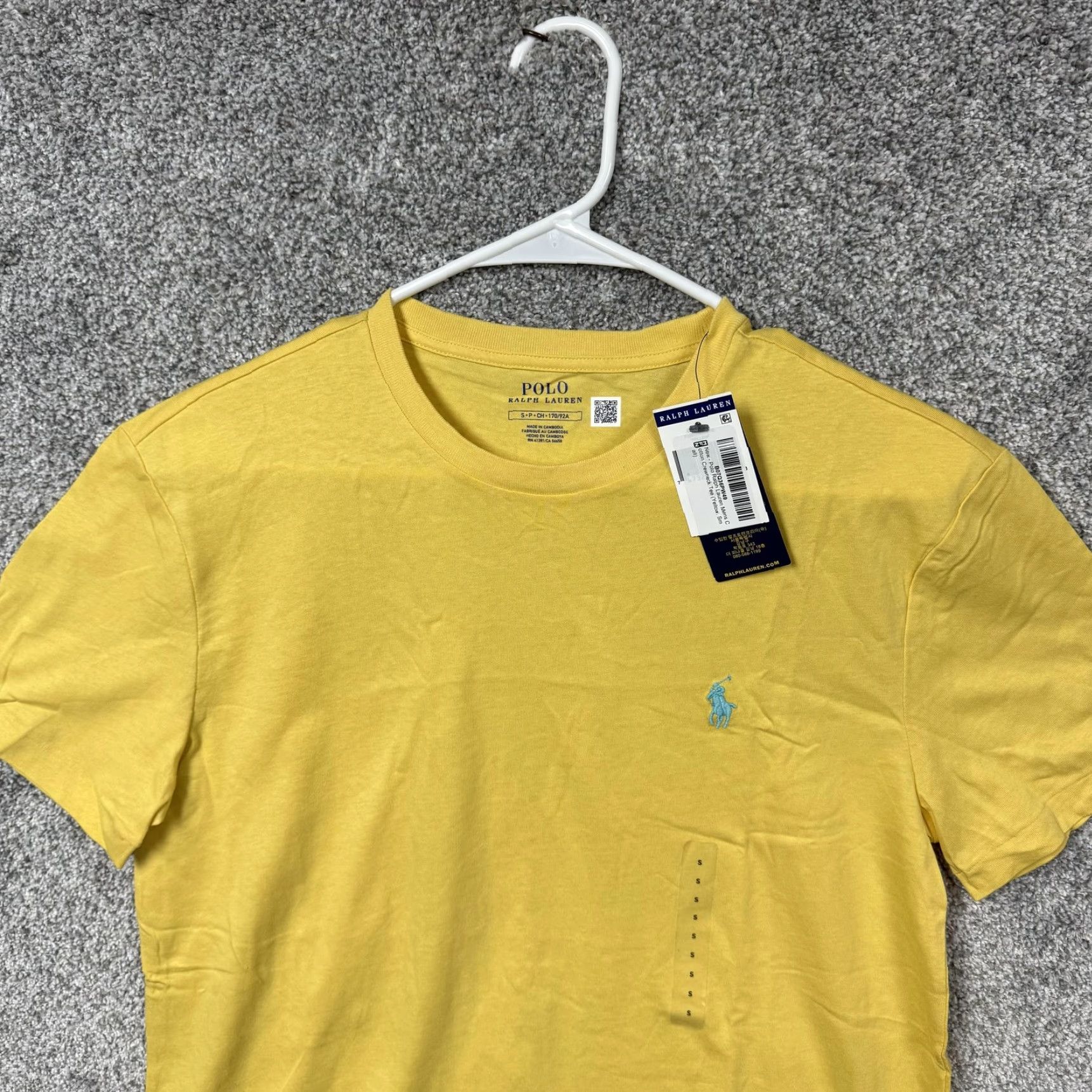 Polo Ralph Lauren Polo Ralph Lauren Shirt Mens Small Crewneck 100% Cotton Yellow Solid Short Sleeve Vintage No (if applicable) Size US S / EU 44-46 / 1 - 2 Thumbnail