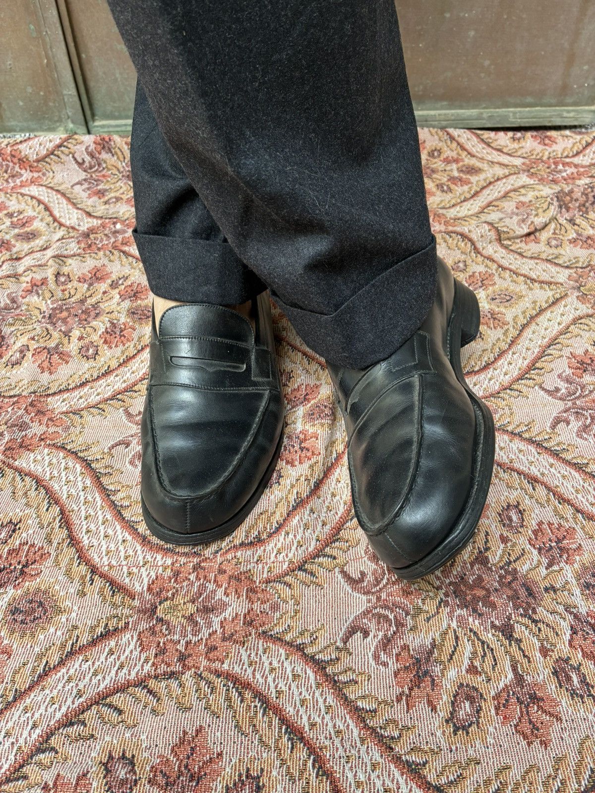 J.M. Weston J.M.WESTON split toe penny loafers model 180 Size US 8 / EU 41 - 18 Thumbnail