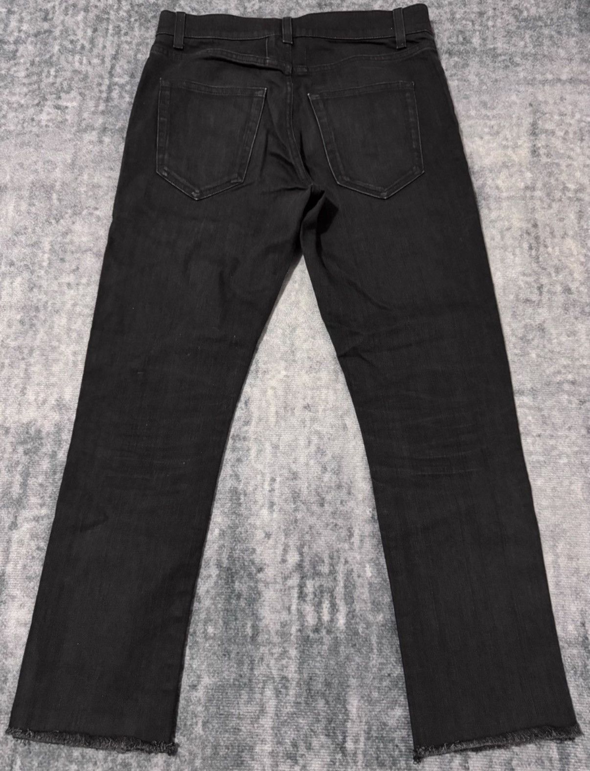 Saint Laurent Paris SLP) 16SS Runway Distressed Frayed Hem Denim Jeans Size US 29 - 2 Thumbnail