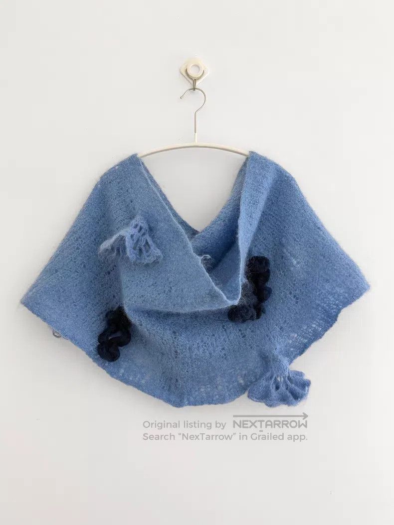 Comme des Garcons Comme des Garcons size F Navy Blue Wool Shawl Size XS / US 0-2 / IT 36-38 - 3 Thumbnail