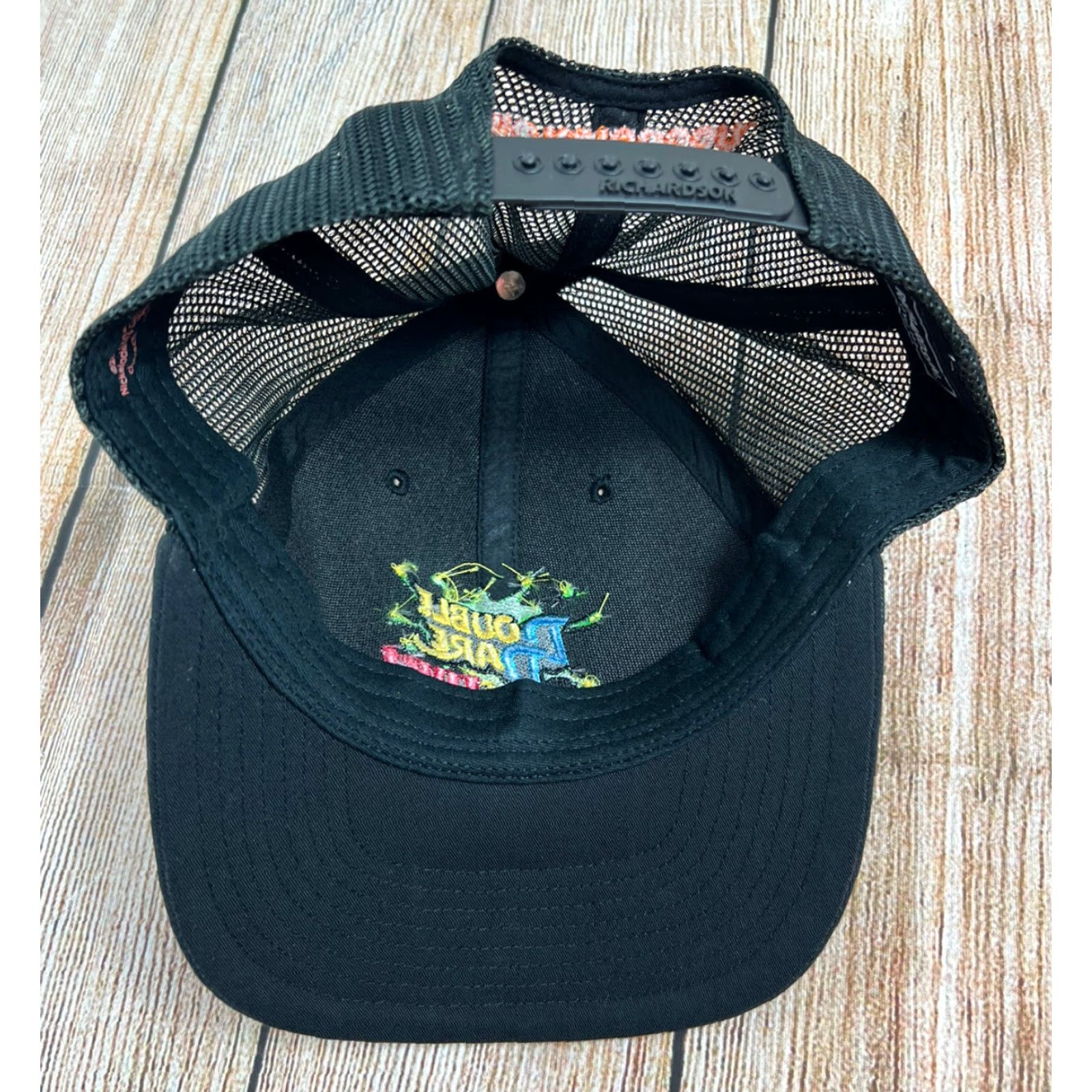 Vintage Richardson Hat Cap Double Dare Live Nickelodeon Black Adjustable Snapback One Size Men Cap Size ONE SIZE - 3 Thumbnail