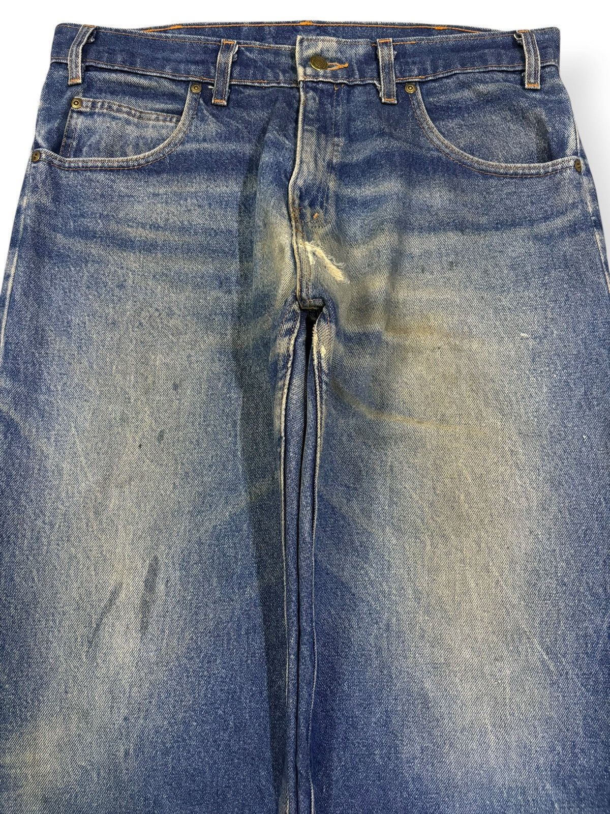 Other Y2K Prison Blues Dirt Mud Wash Loose Tapered Carpenter Jeans Size US 36 / EU 52 - 3 Thumbnail