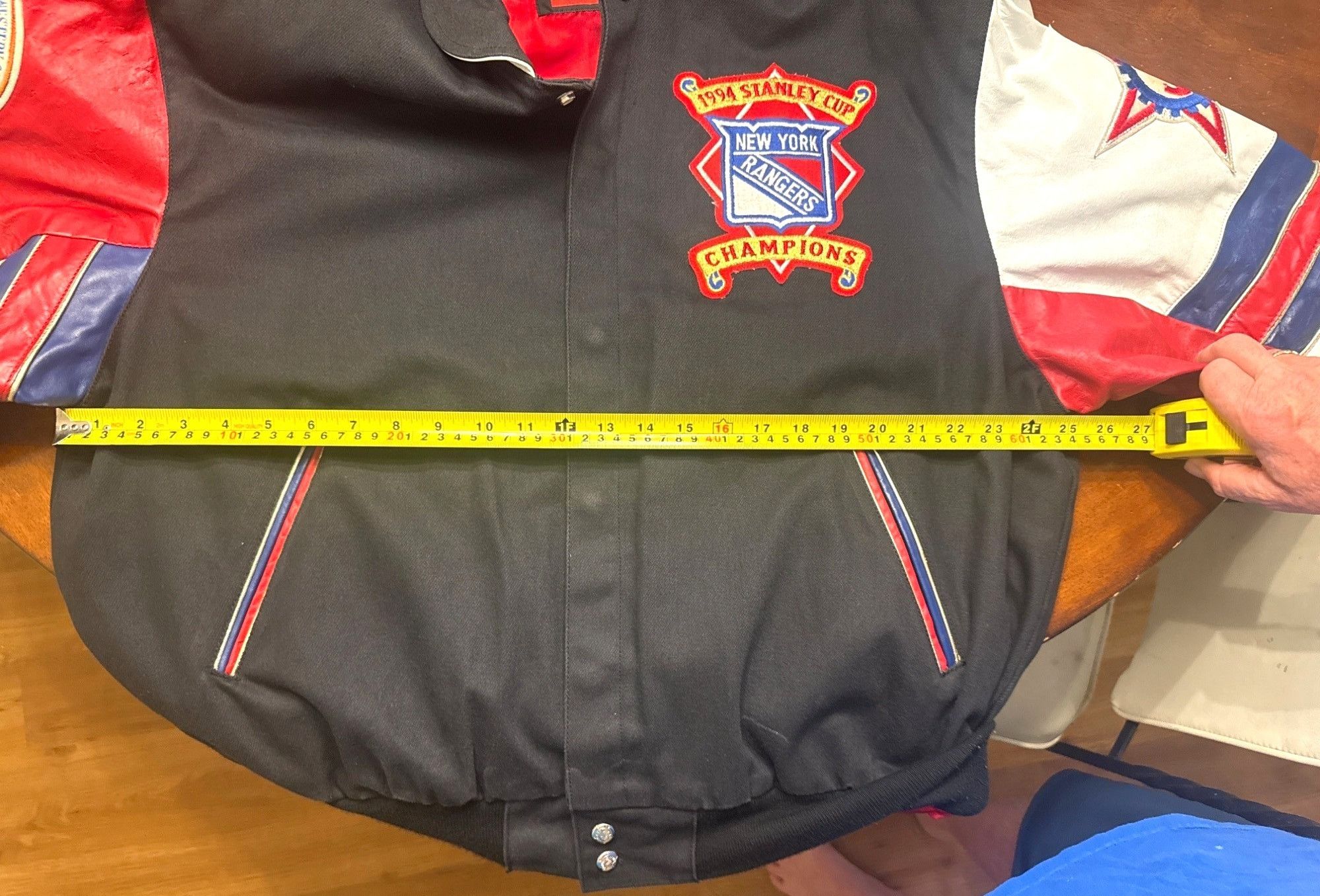 Jeff Hamilton 1994 NHL Rangers Stanley Cup Champions Jacket XL Jeff Hamilt Size US XL / EU 56 / 4 - 16 Thumbnail