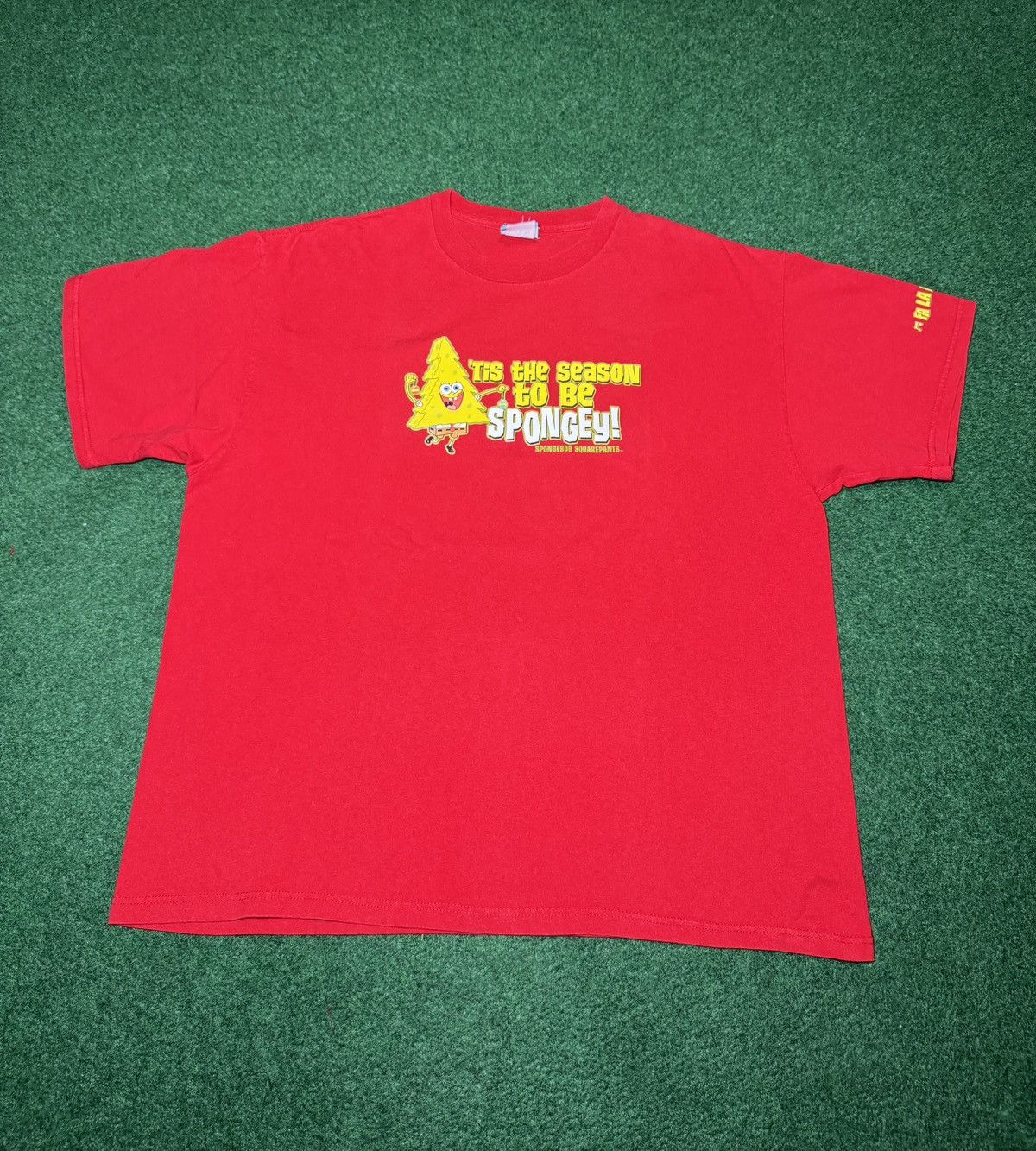 Nickelodeon Y2K Spongebob Squarepants Nickelodeon Christmas XL T Shirt Size US XL / EU 56 / 4 - 1 Thumbnail