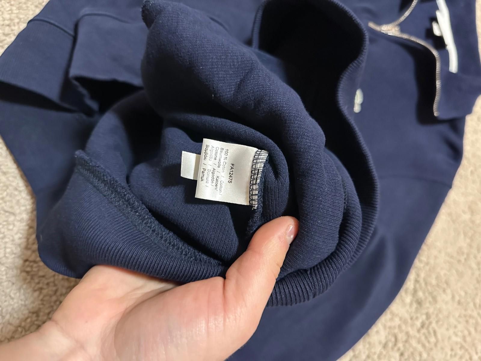 Lacoste Men’s Lacoste 1/4 Zip Navy Blue Pullover Sweatshirt Size 5 Size US L / EU 52-54 / 3 - 6 Thumbnail