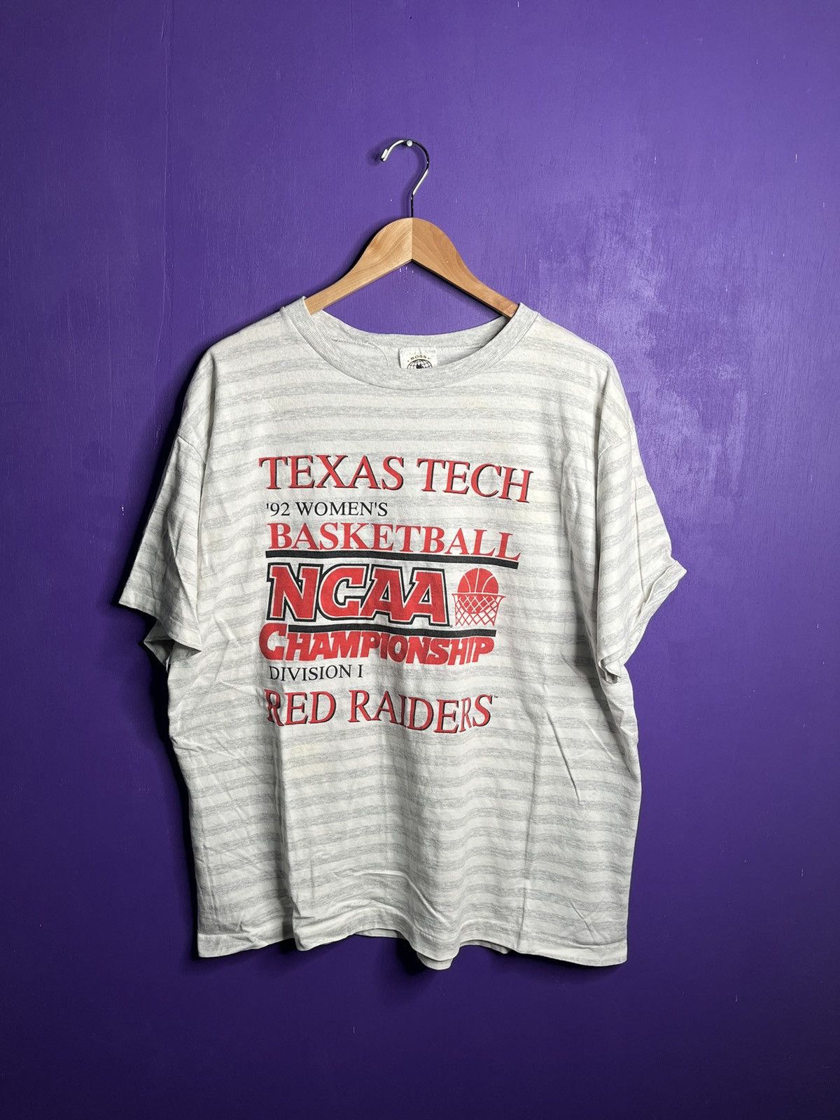 Vintage Vintage 1992 Texas tech women’s basketball champs t-shirt Size US XL / EU 56 / 4 - 1 Thumbnail