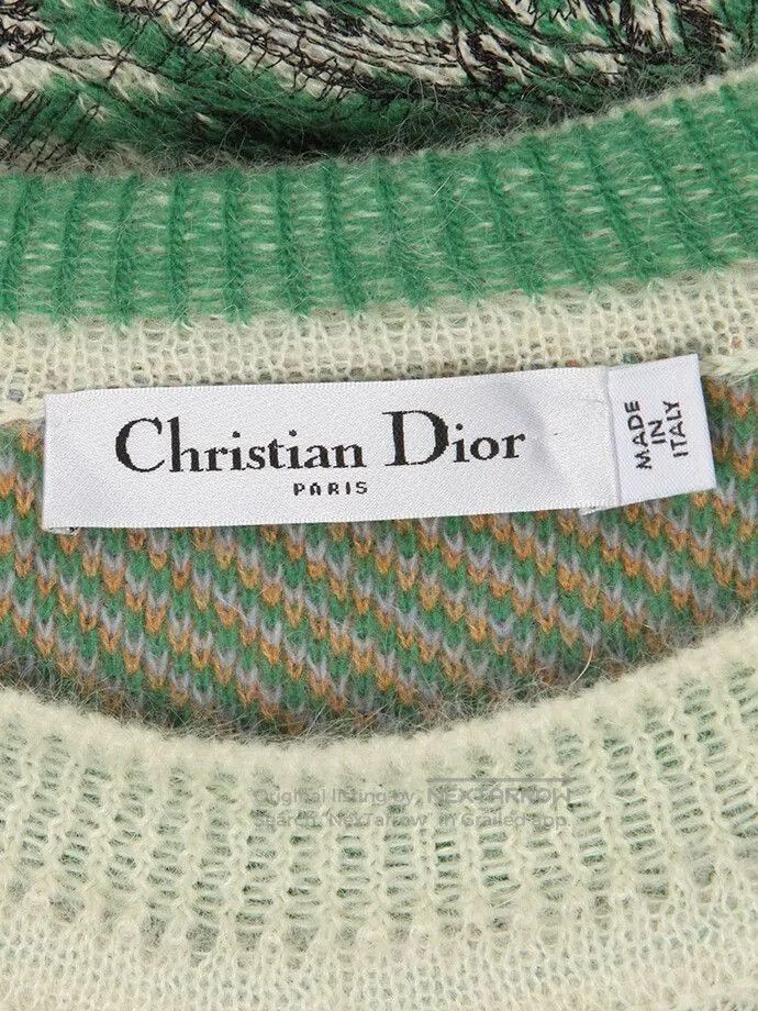 Dior Dior Jungle Embroidered Knit Sweater. Size XS / US 0-2 / IT 36-38 - 5 Thumbnail