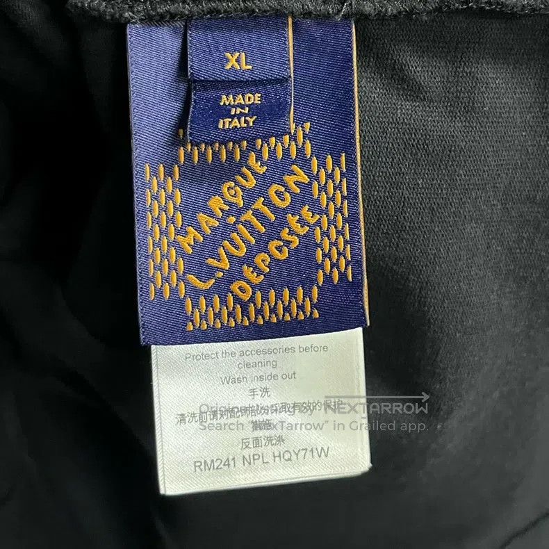 Louis Vuitton Louis Vuitton Black Letter Beaded Embroidered Casual Crew Size US XL / EU 56 / 4 - 3 Thumbnail