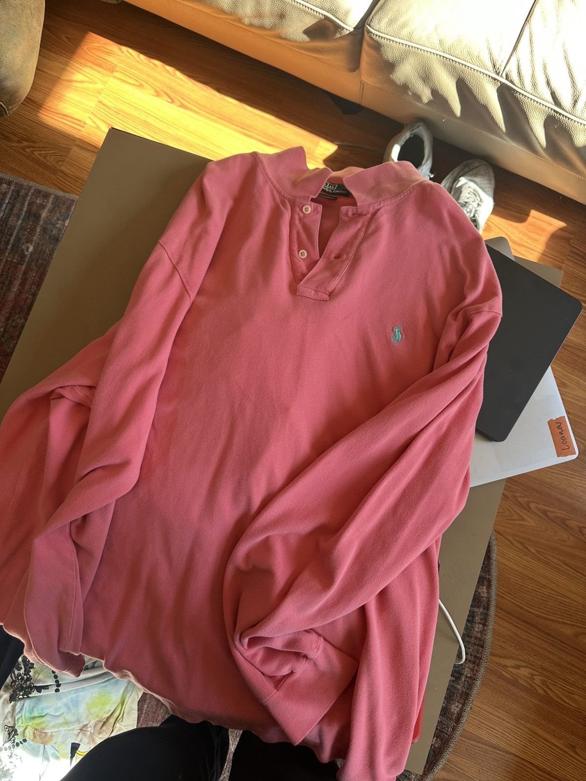 Polo Ralph Lauren Pink LS Polo Size US XXL / EU 58 / 5 - 1 Preview