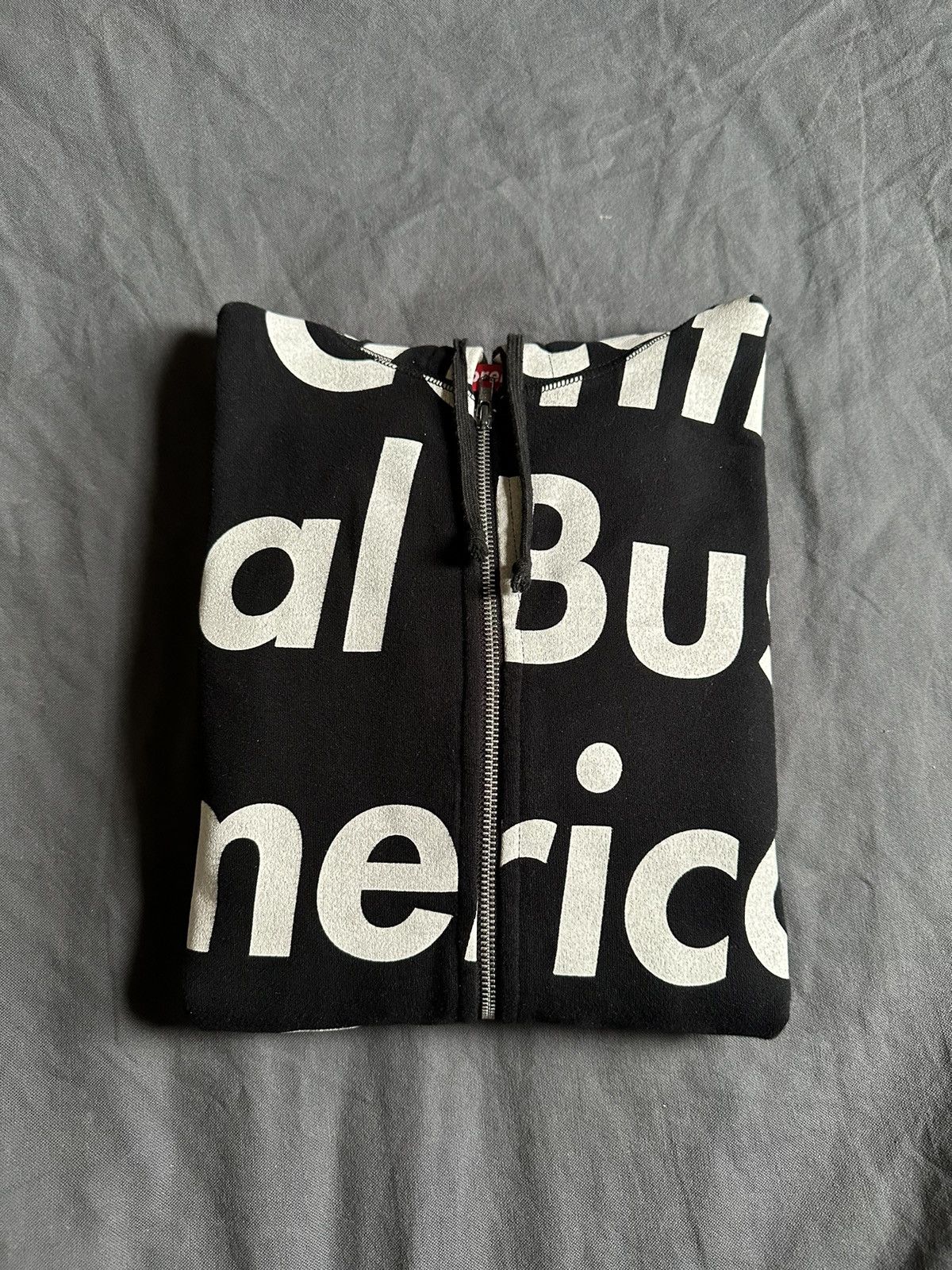 image of Supreme Zip Up in Black, Men's (Size Medium)
