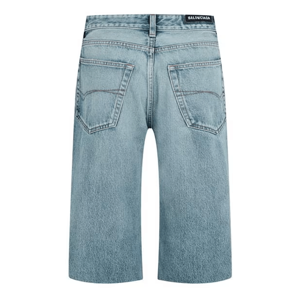 Balenciaga Slim Fit Denim Shorts Size US 36 / EU 52 - 2 Thumbnail